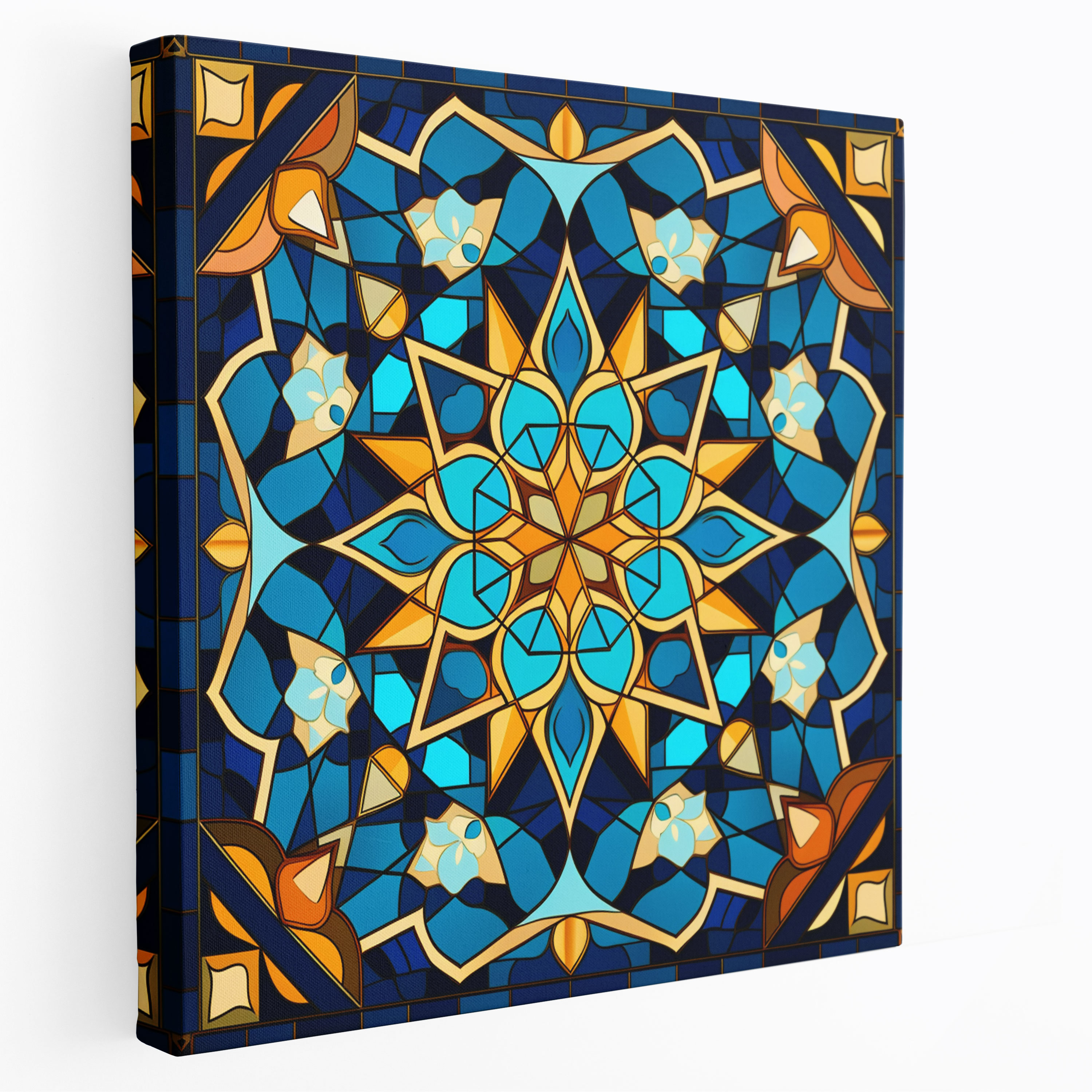 Anatolia Canvas Print - Vibrant Mosaic - Anatolia, Wall Art, Canvas Wall Art, Digital Artwork