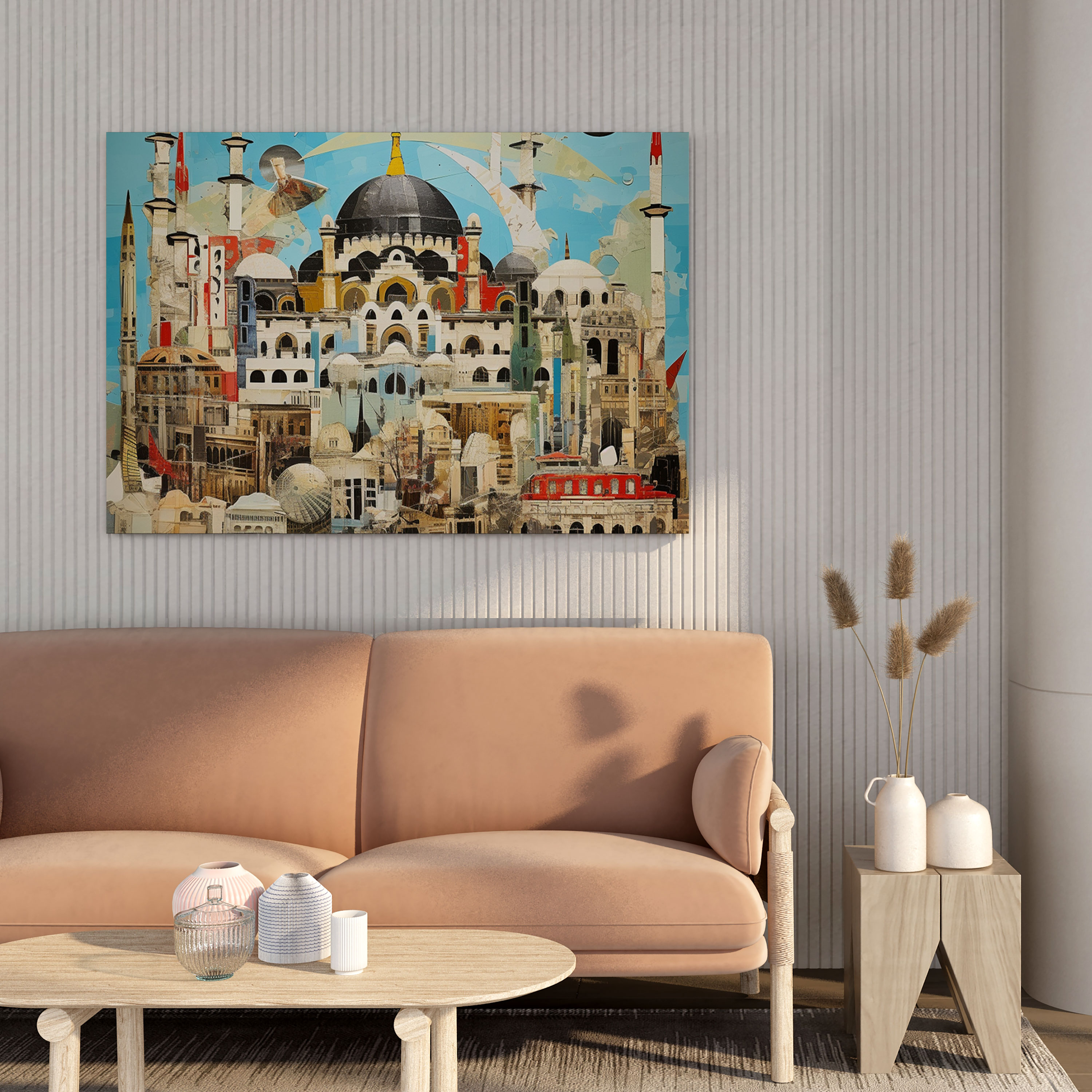 Anatolia Wall Decoration - Contemporary Mixed Media Collage Of Landmarks And Symbols - Anatolia, Wall Art, Wall Decoration, Canvas