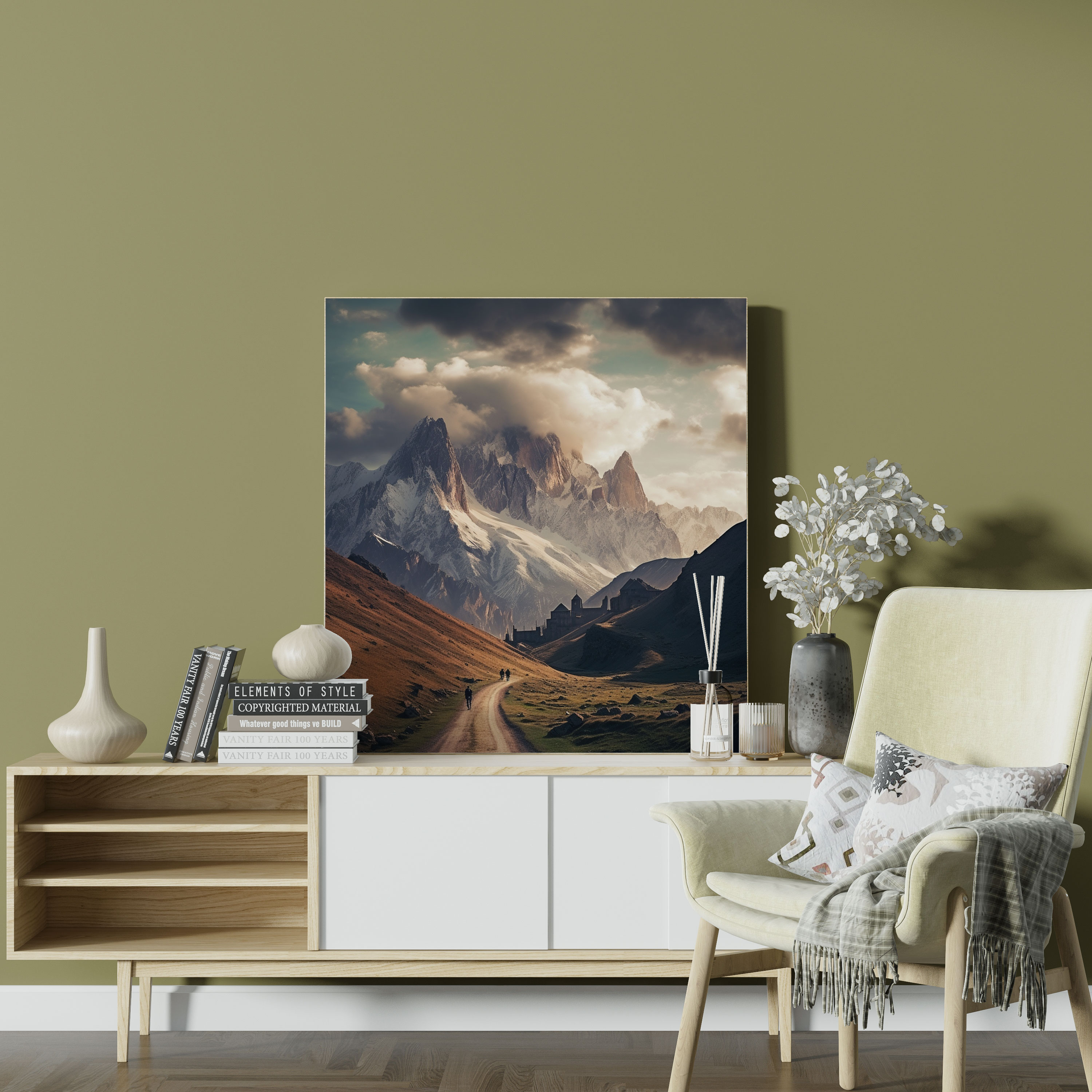 Anatolia Wall Art - Majestic Mountain Landscape Canvas Print - Anatolia, Home Decoration, Canvas Wall Art, Anatolia