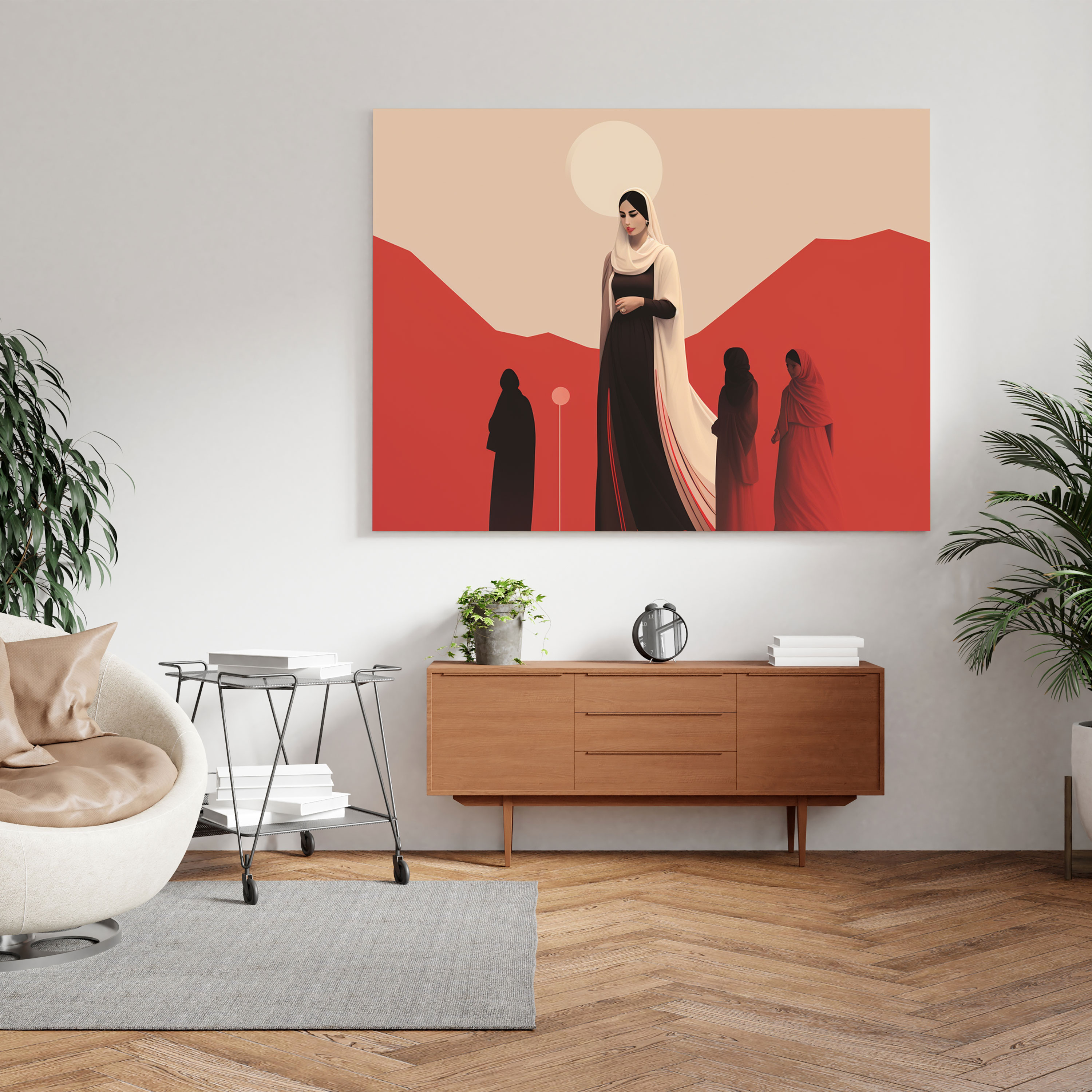 Anatolia Canvas Print - Minimalist Cultural Illustration - Anatolia, Minimalist Illustration, Home Decoration, Wall Decoration