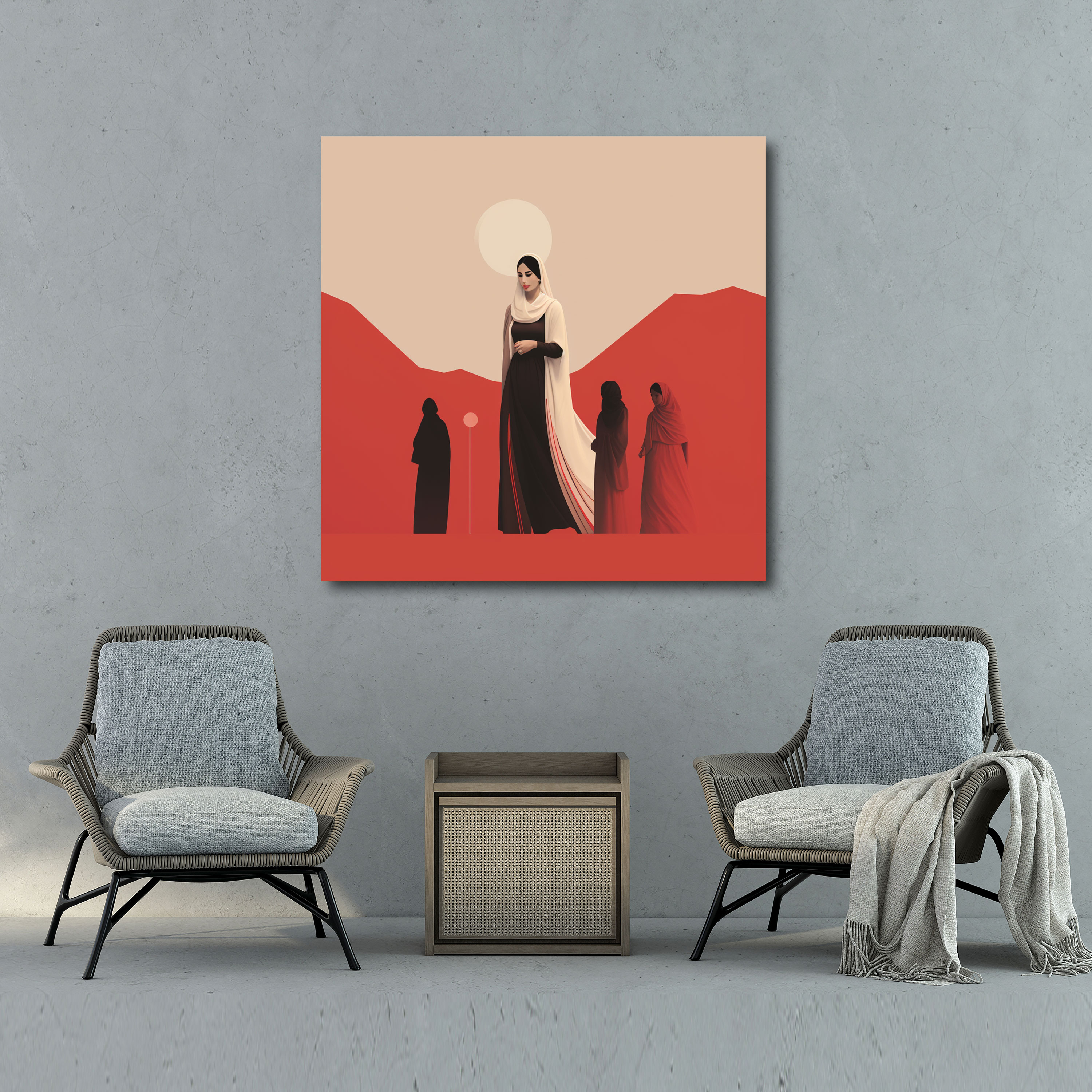 Anatolia Canvas Print - Minimalist Cultural Illustration - Anatolia, Minimalist Illustration, Home Decoration, Wall Decoration
