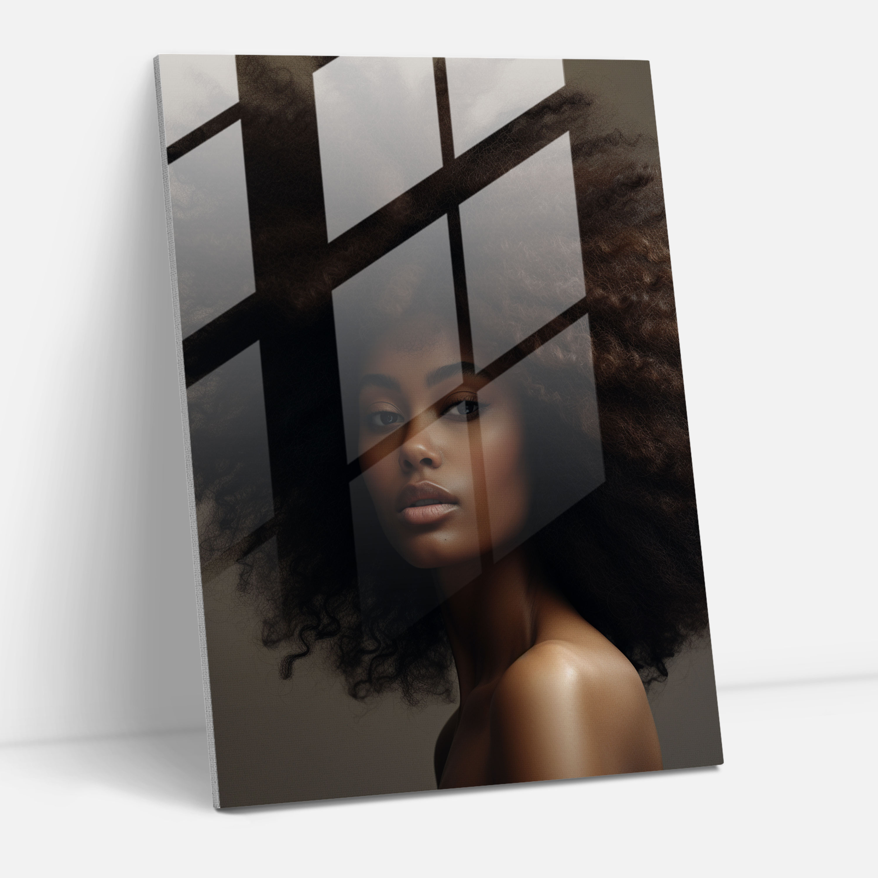Afro Modern Art - Afro, Home Decoration, Fashionable, Stylish Afro Hairstyle