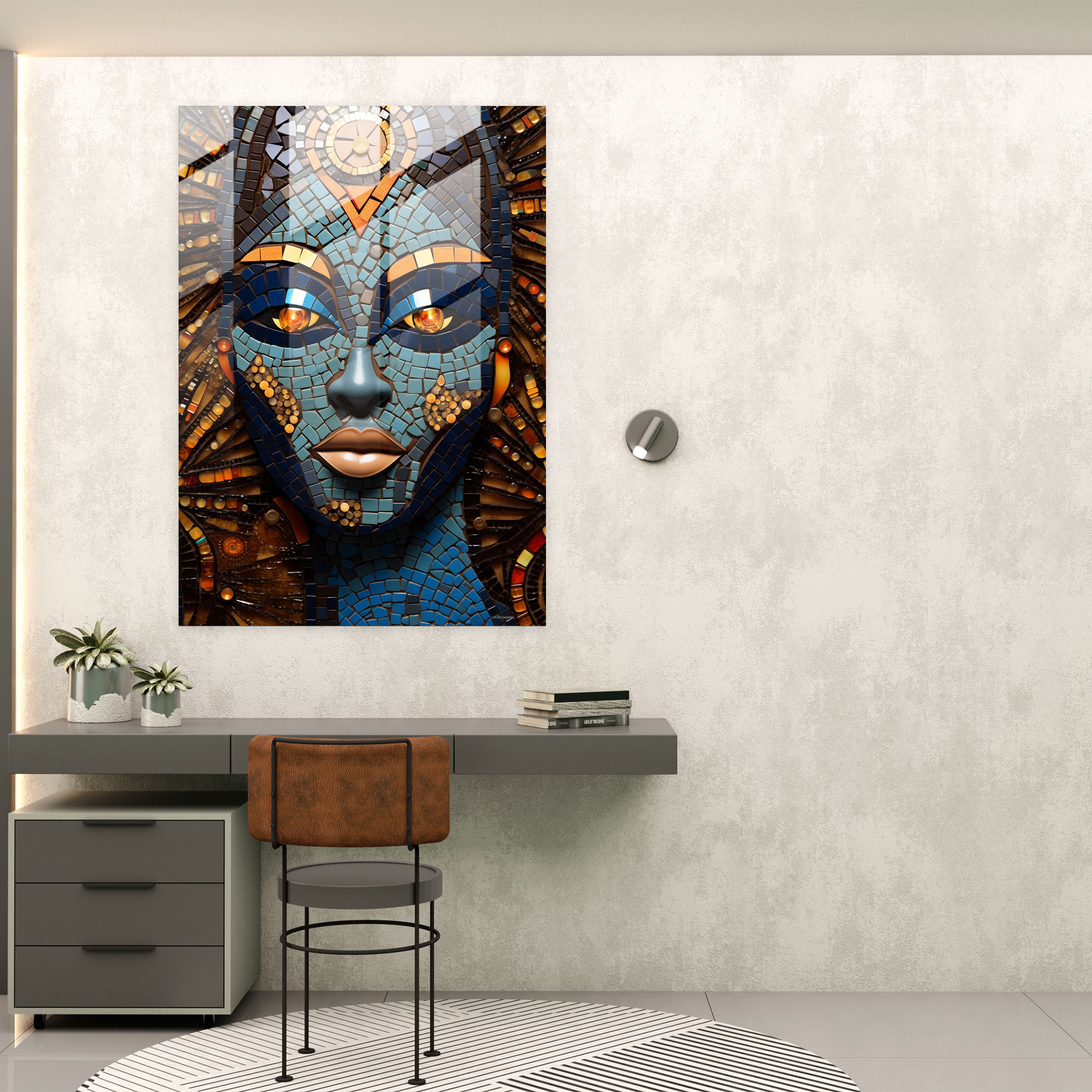 Afro Wall Decoration - Afro, Ceramic Mosaic, Afro Traditions, Rich History