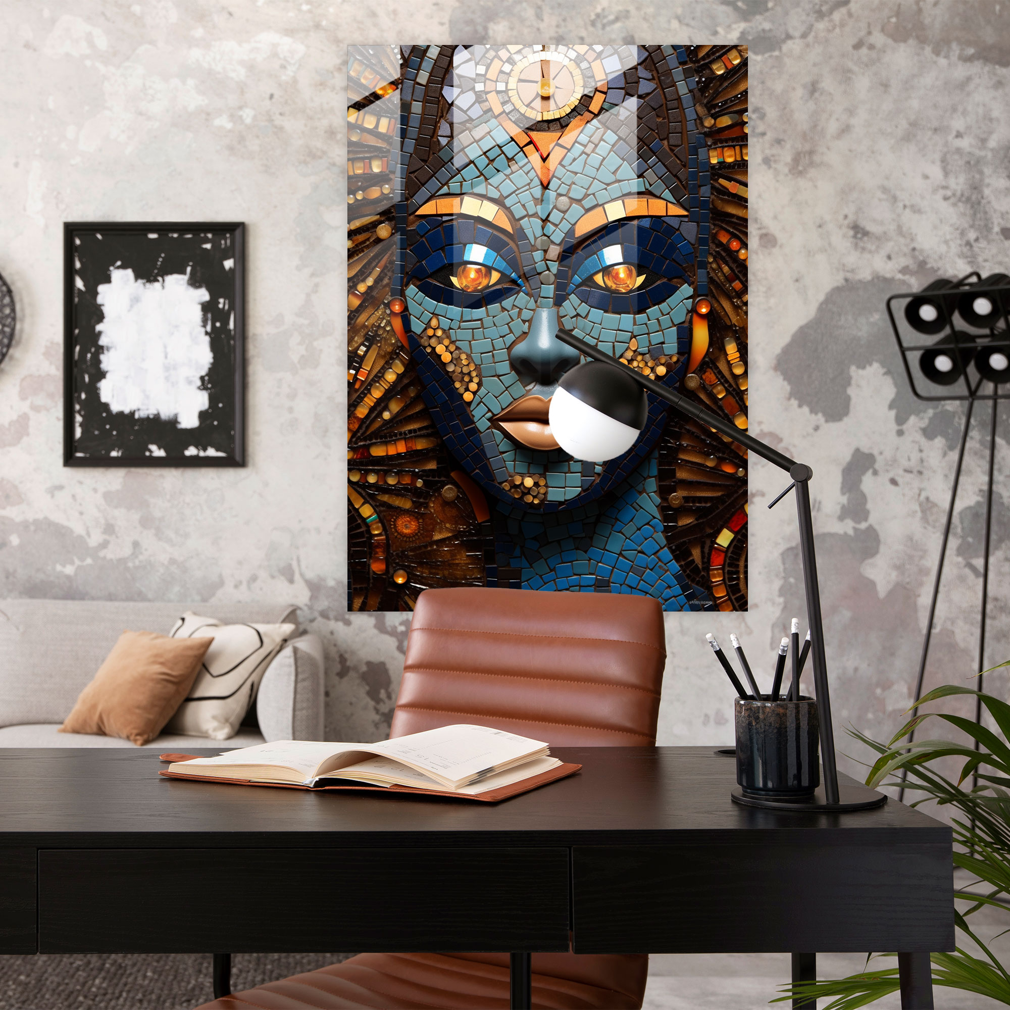 Afro Wall Decoration - Afro, Ceramic Mosaic, Afro Traditions, Rich History