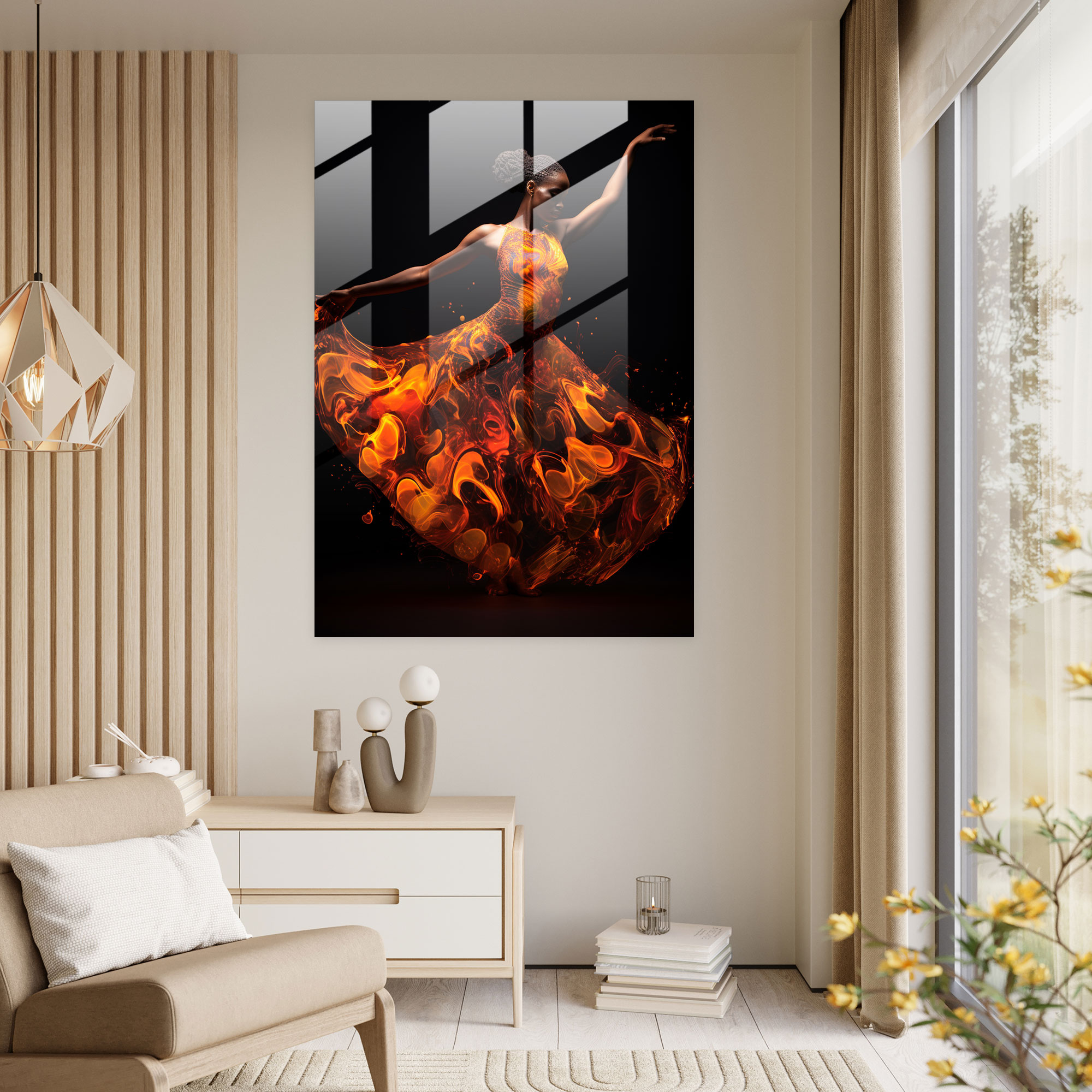 Afro Glass Art - Afro, Afro, Afro-Inspired, Glass Art