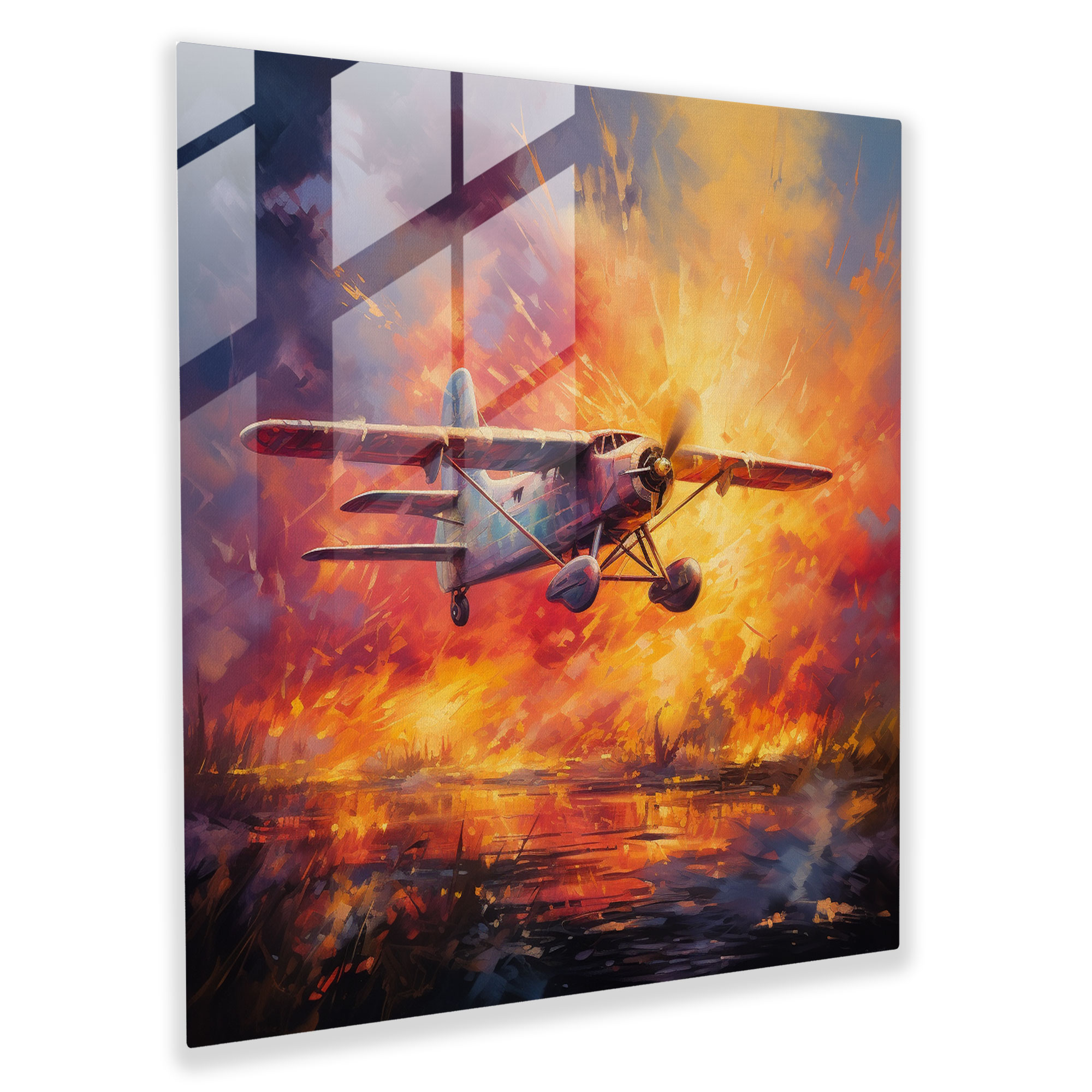 Airplane Glass Print - Airplane, Glass Print, Wonder, Imagination