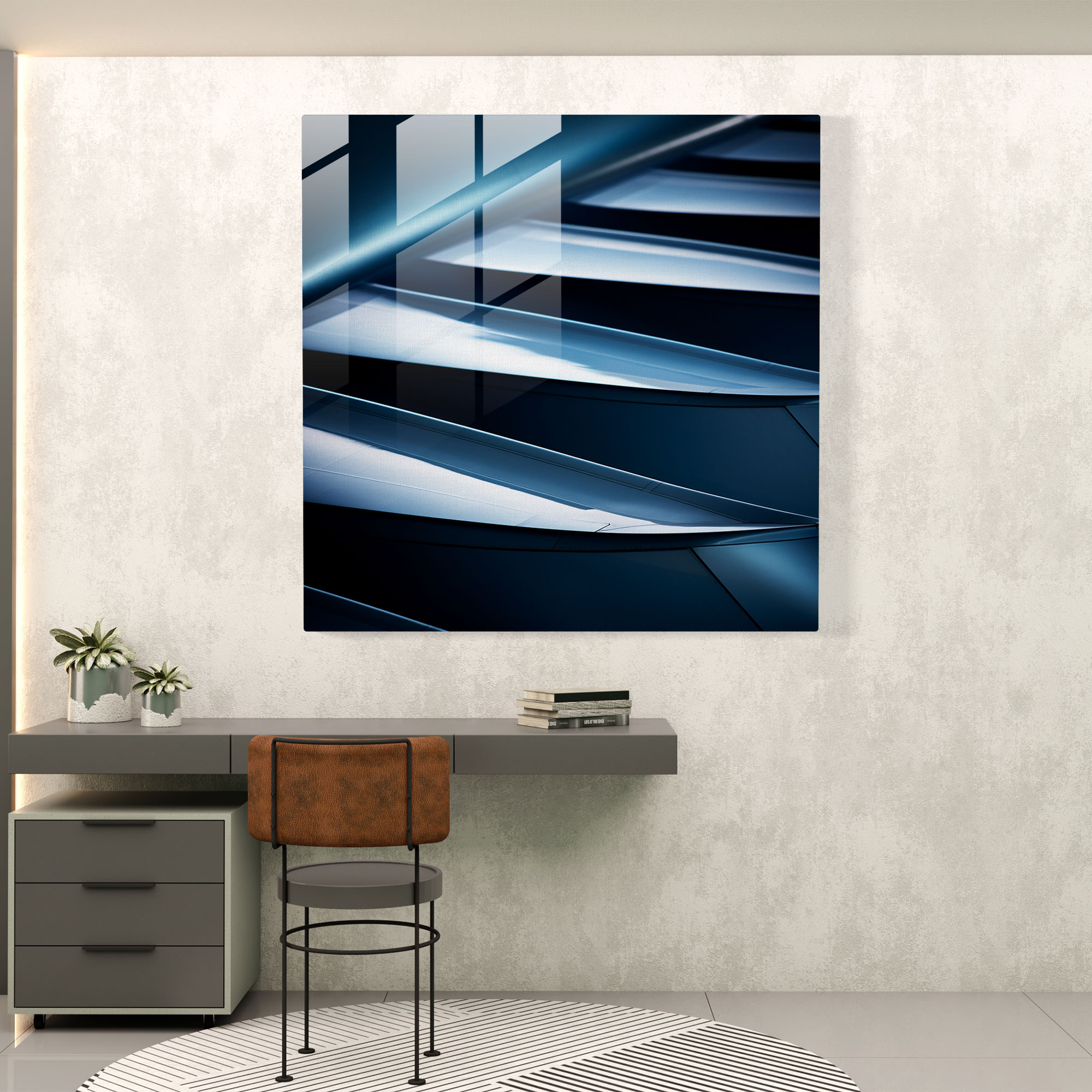 Airplane Glass Wall Art - Fine Art Photograph - Airplane, Wall Decoration, Glass Print, Modern Art