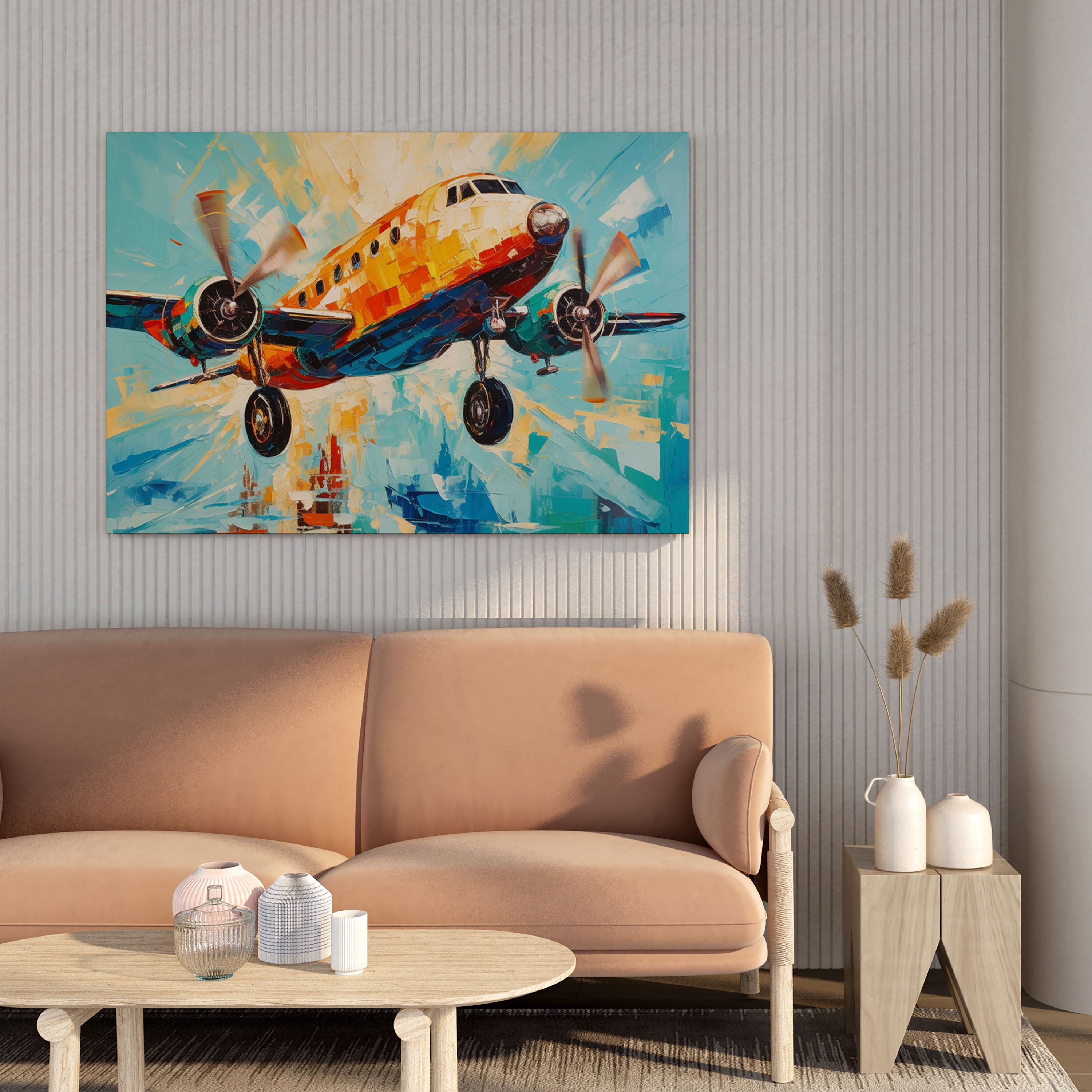 Airplane Adventure Canvas Print - Airplane, Freedom, Wall Decoration, Airplane