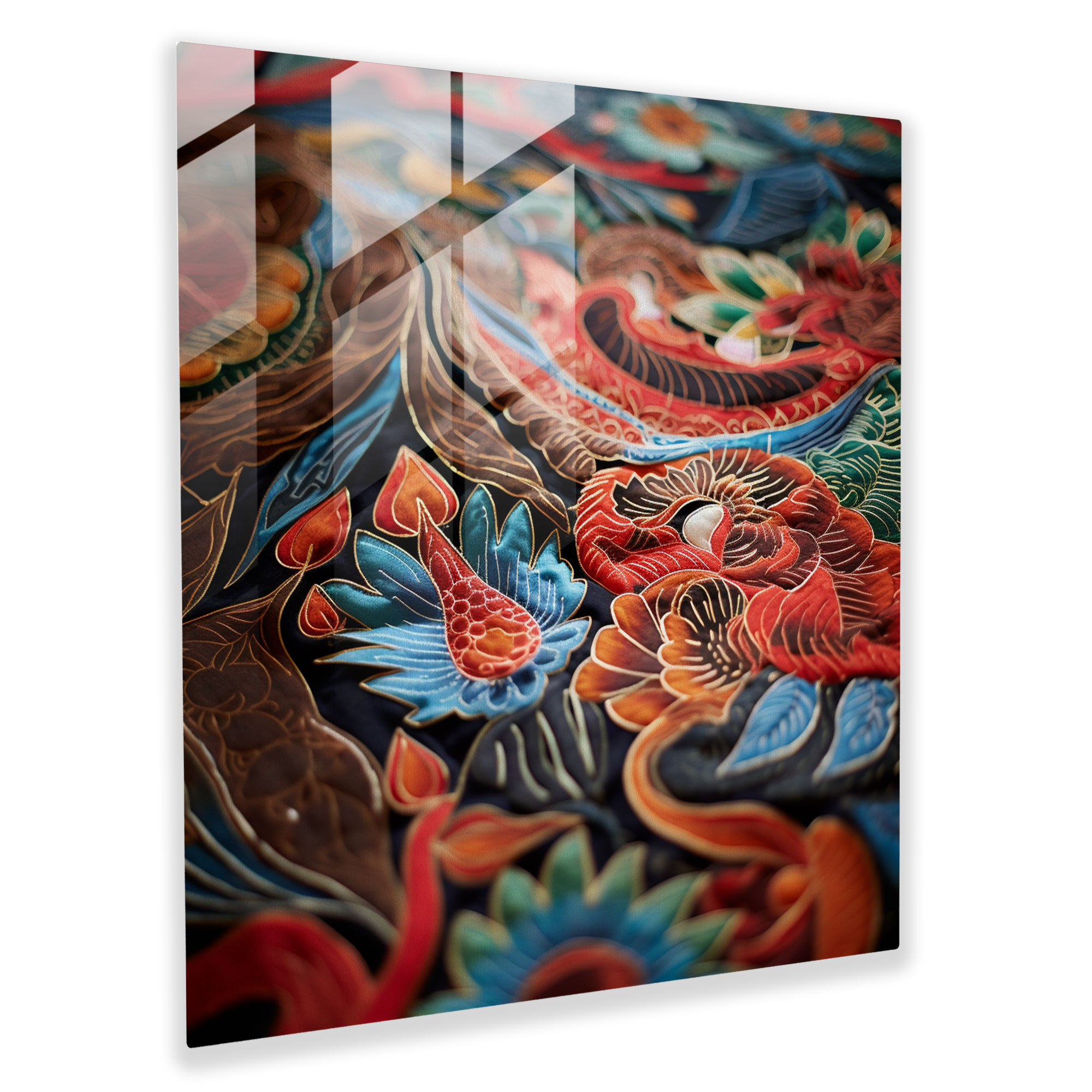 Asian Batik Glass Print - Asian, Glass Print, Asian, Indonesian Batik Fabric