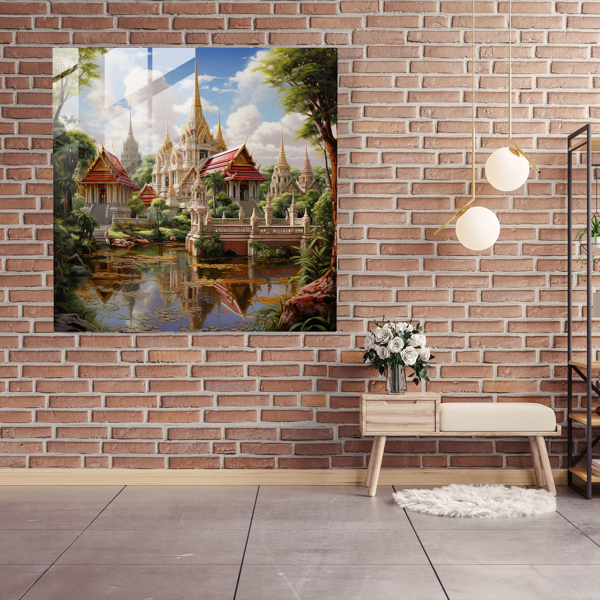 Asian Harmony Glass Print - Asian, Glass Wall Art, Home Decoration, Glass Print