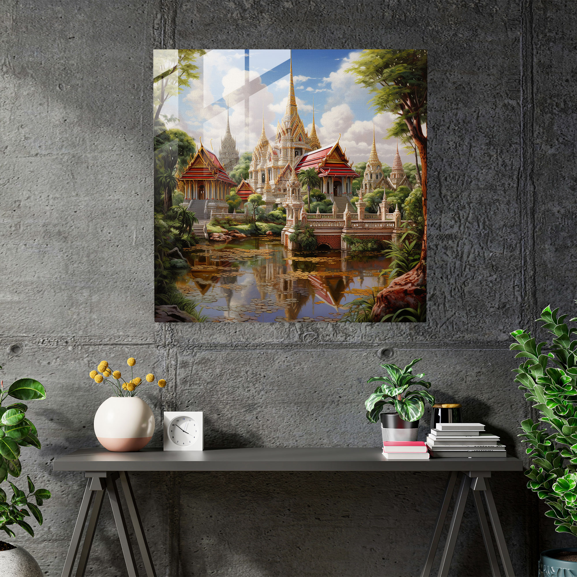 Asian Harmony Glass Print - Asian, Glass Wall Art, Home Decoration, Glass Print