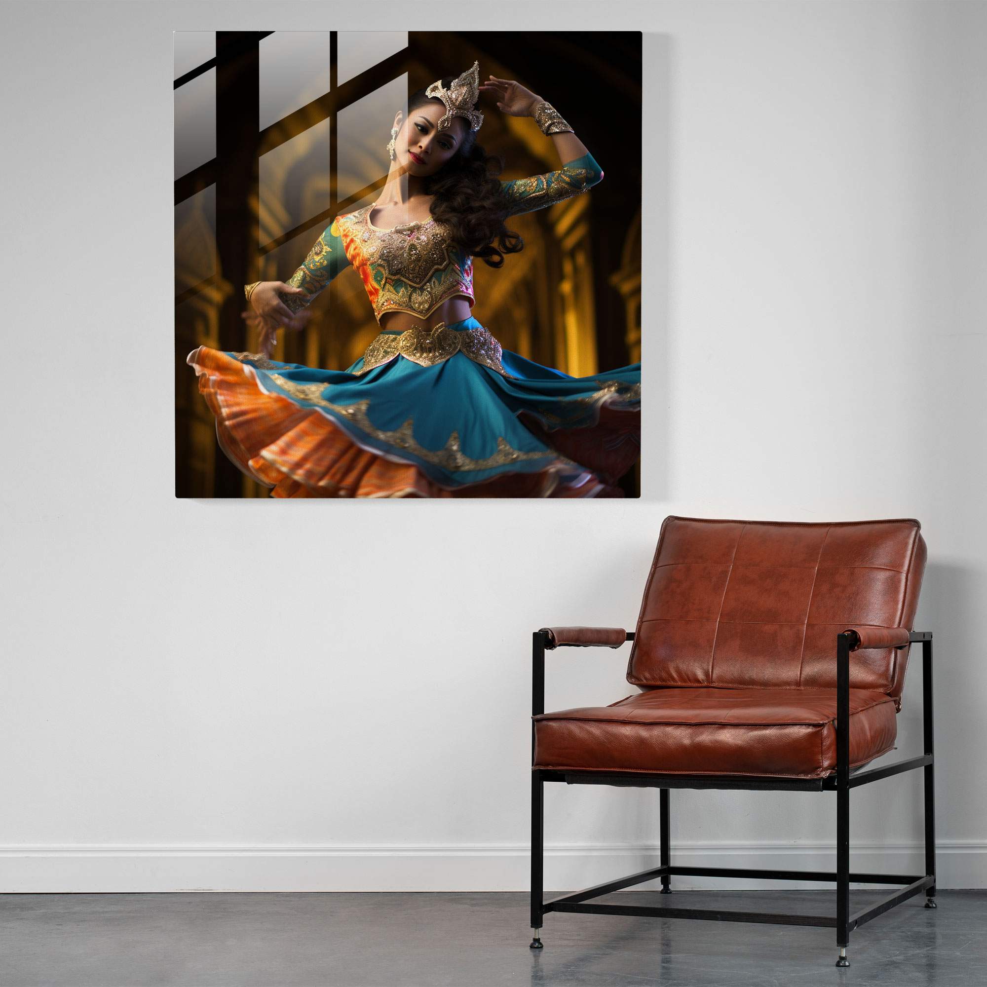 Asian Grace Glass Print - Asian, Home Decoration, Dynamic Composition, Visually Captivating