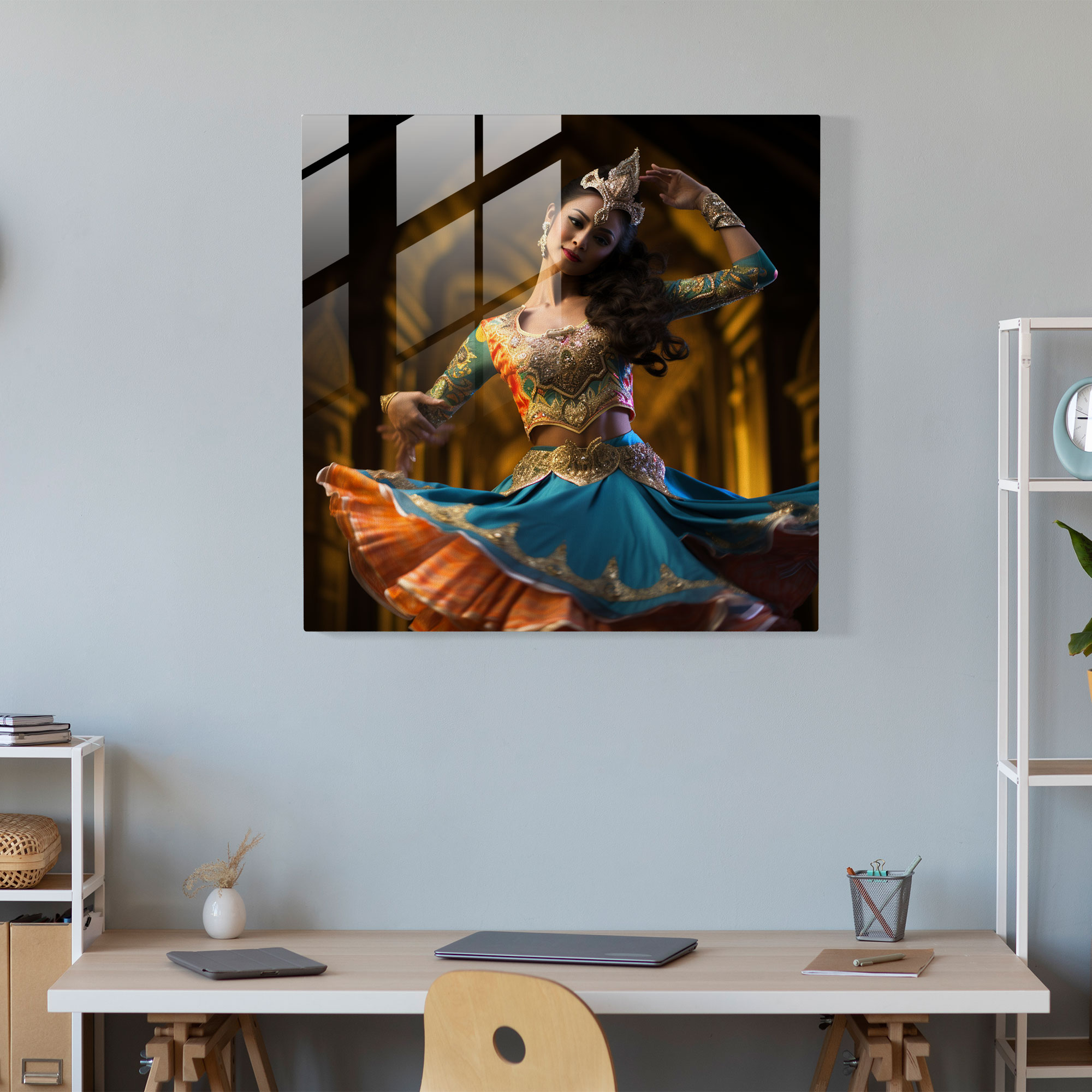 Asian Grace Glass Print - Asian, Home Decoration, Dynamic Composition, Visually Captivating