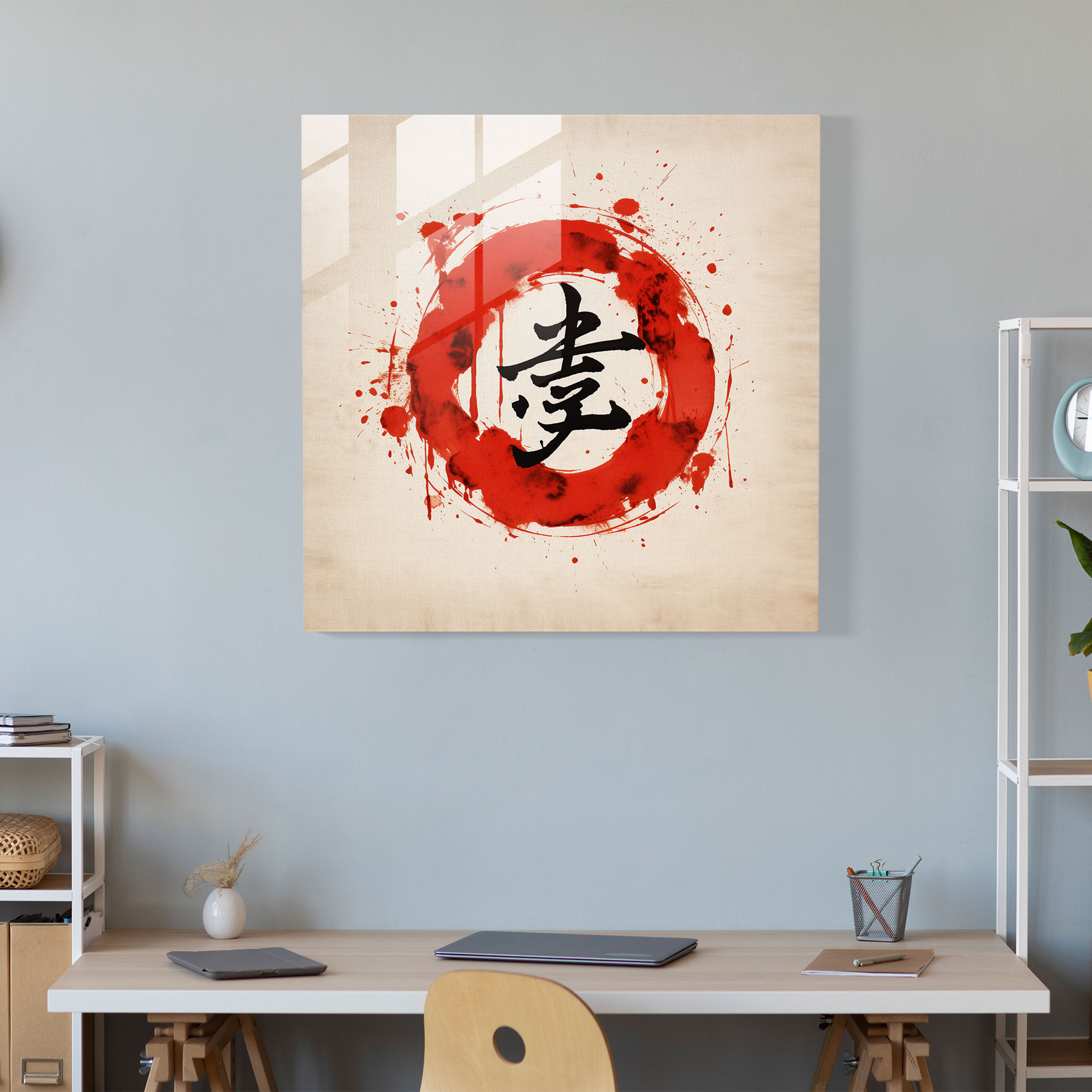 Asian Elegance Glass Print - Asian, Modern Art, Wall Decoration, Asian Elegance