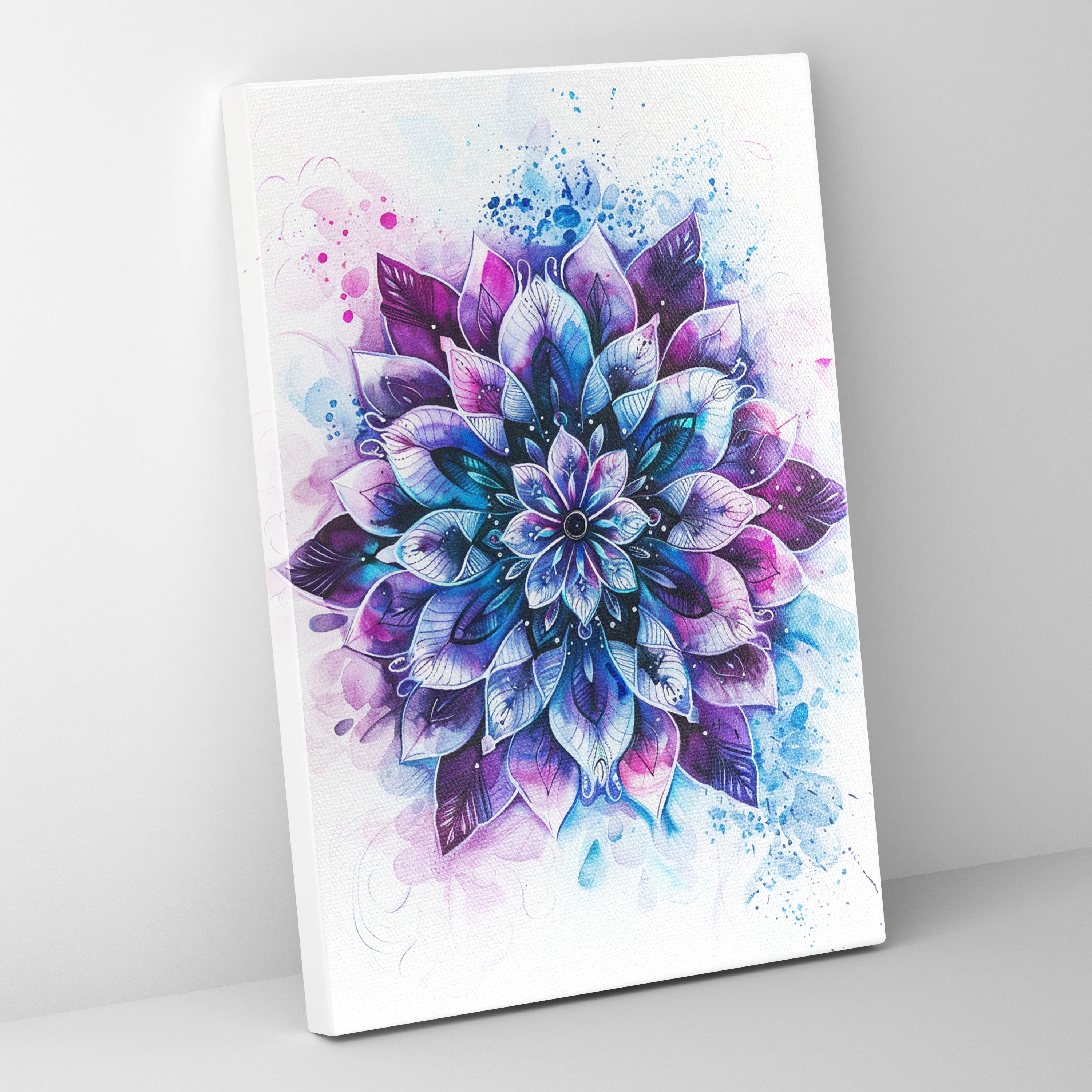 Soothing Mandala Canvas Print - Ashvin Harrison, Ashvin Harrison Style, Wall Art, Canvas Print