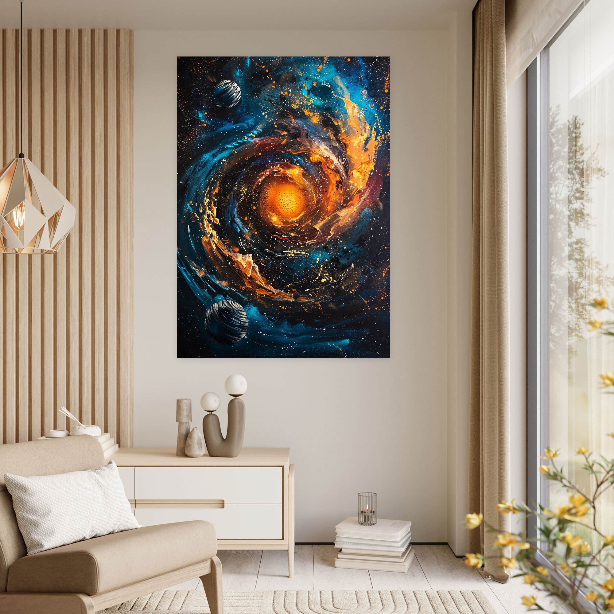 Galactic Universe Canvas Print - Ashvin Harrison, Canvas, Wall Decoration, Ashvin Harrison Style