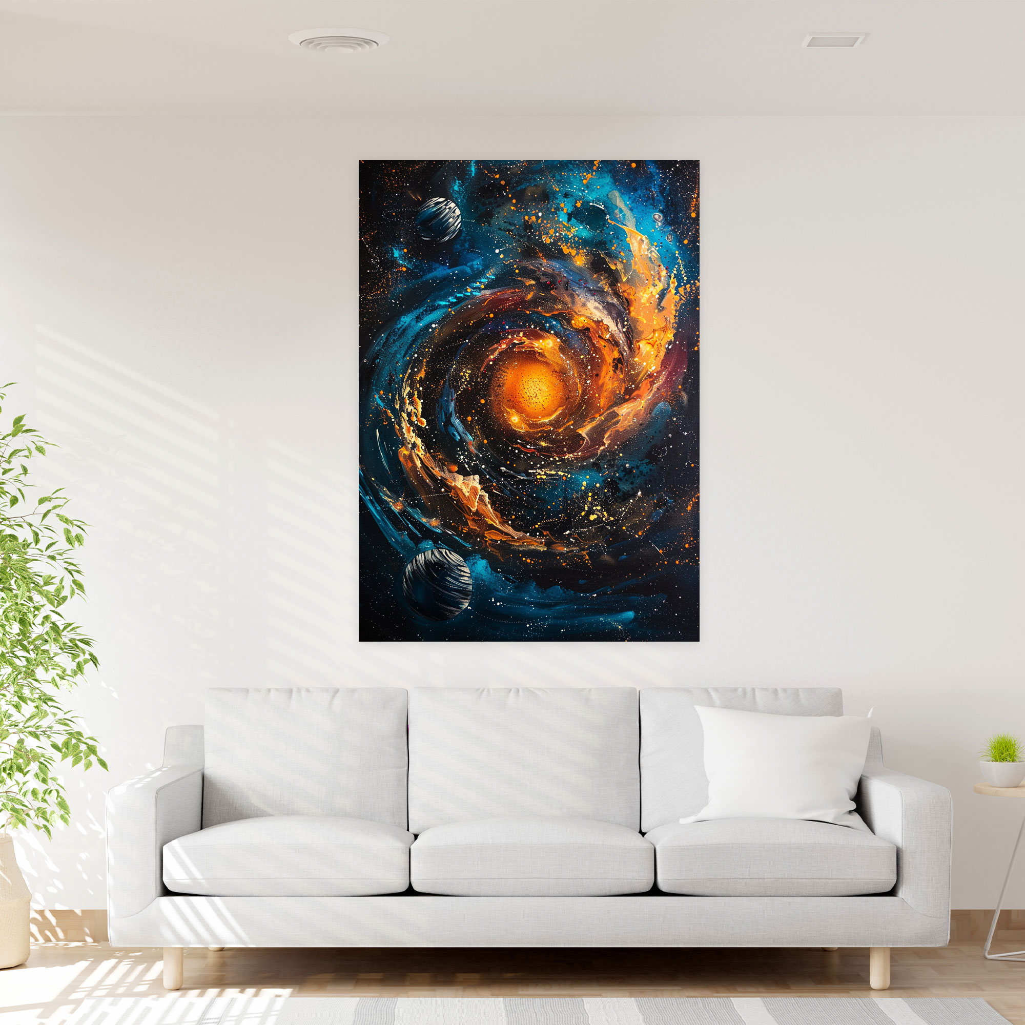 Galactic Universe Canvas Print - Ashvin Harrison, Canvas, Wall Decoration, Ashvin Harrison Style
