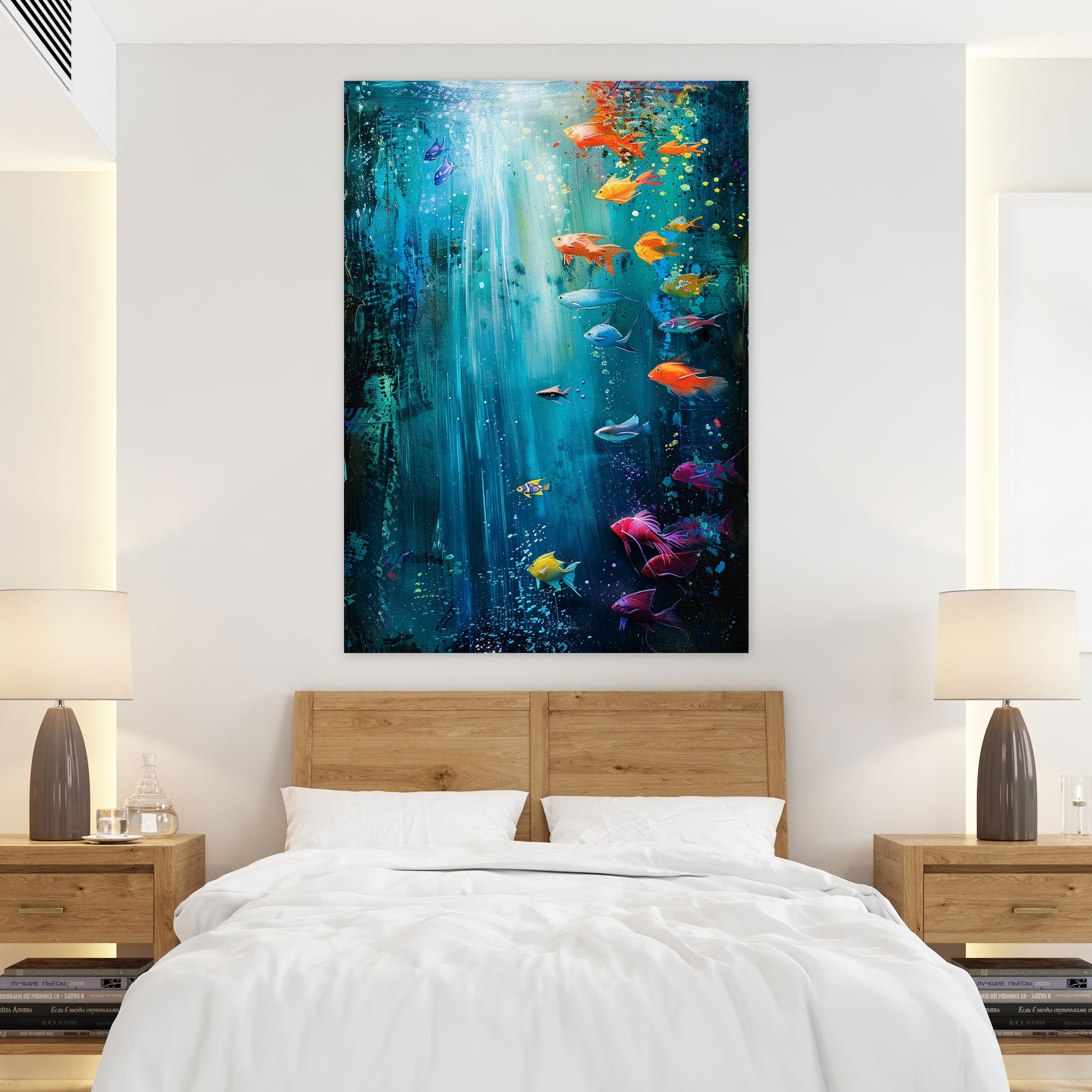 Colorful Fish Wall Art - Ashvin Harrison, Home Decoration, Wall Decoration, Canvas Print