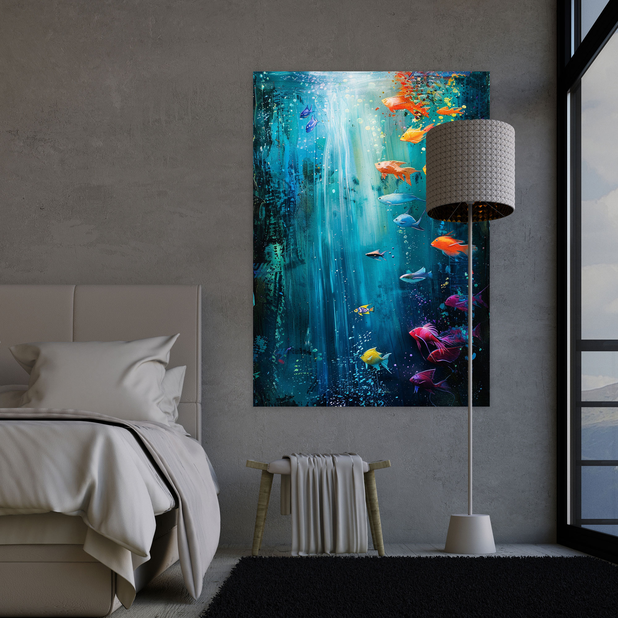 Colorful Fish Wall Art - Ashvin Harrison, Home Decoration, Wall Decoration, Canvas Print