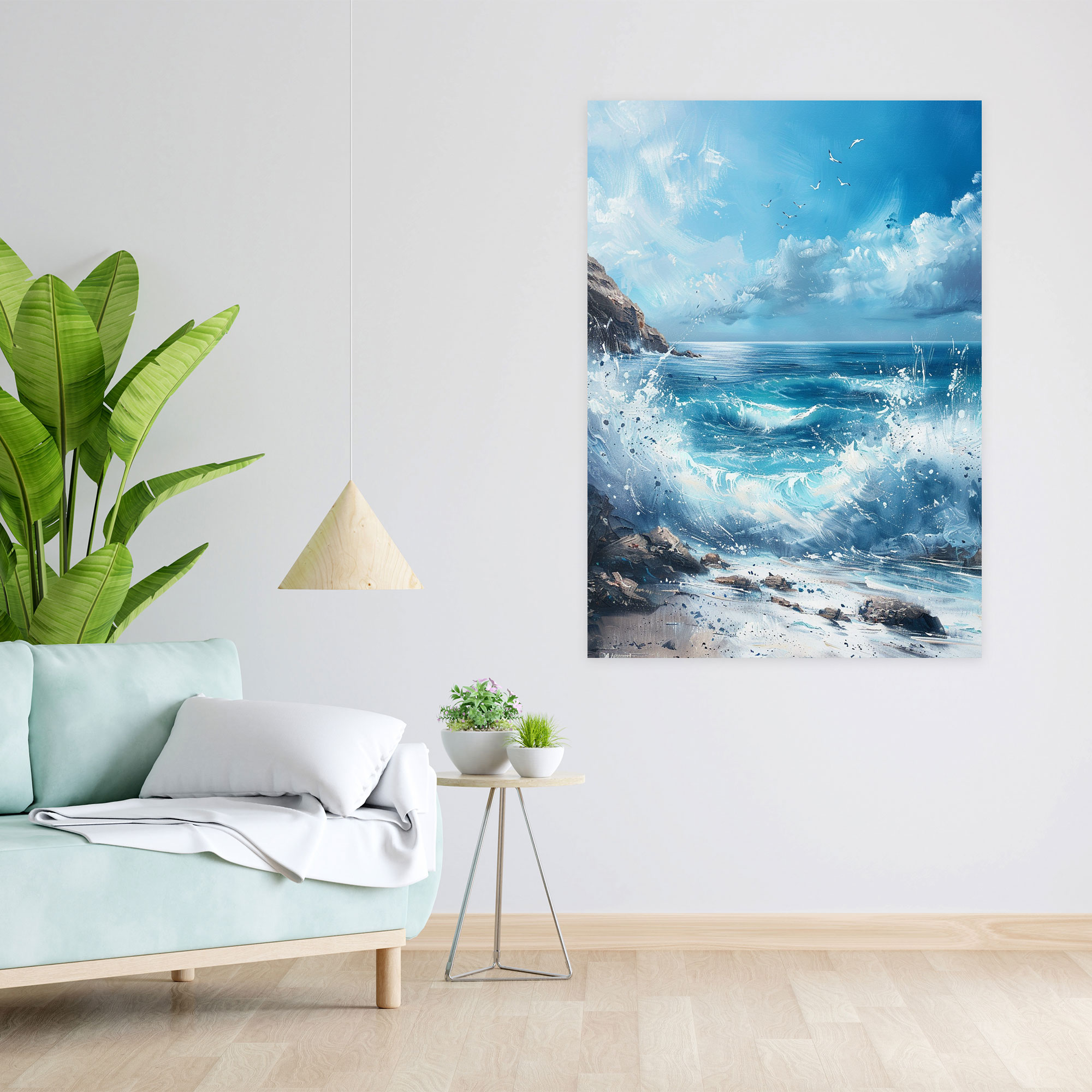 Coastal Waves Canvas Print - Ashvin Harrison, Wall Decoration, Canvas Print, Canvas
