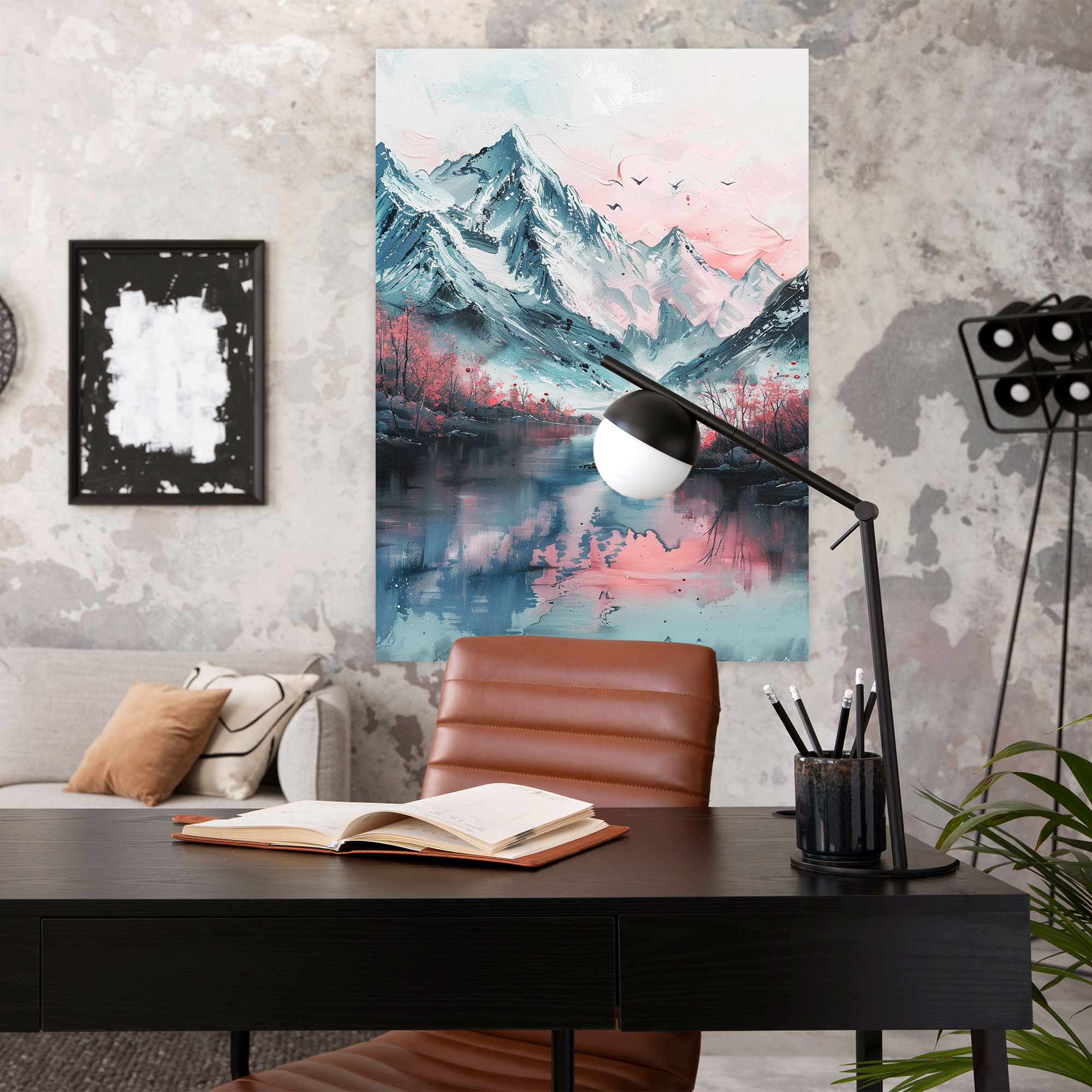 Ashvin Harrison Wall Art - Ashvin Harrison, Pastel, Scenic Landscape, Home Decoration