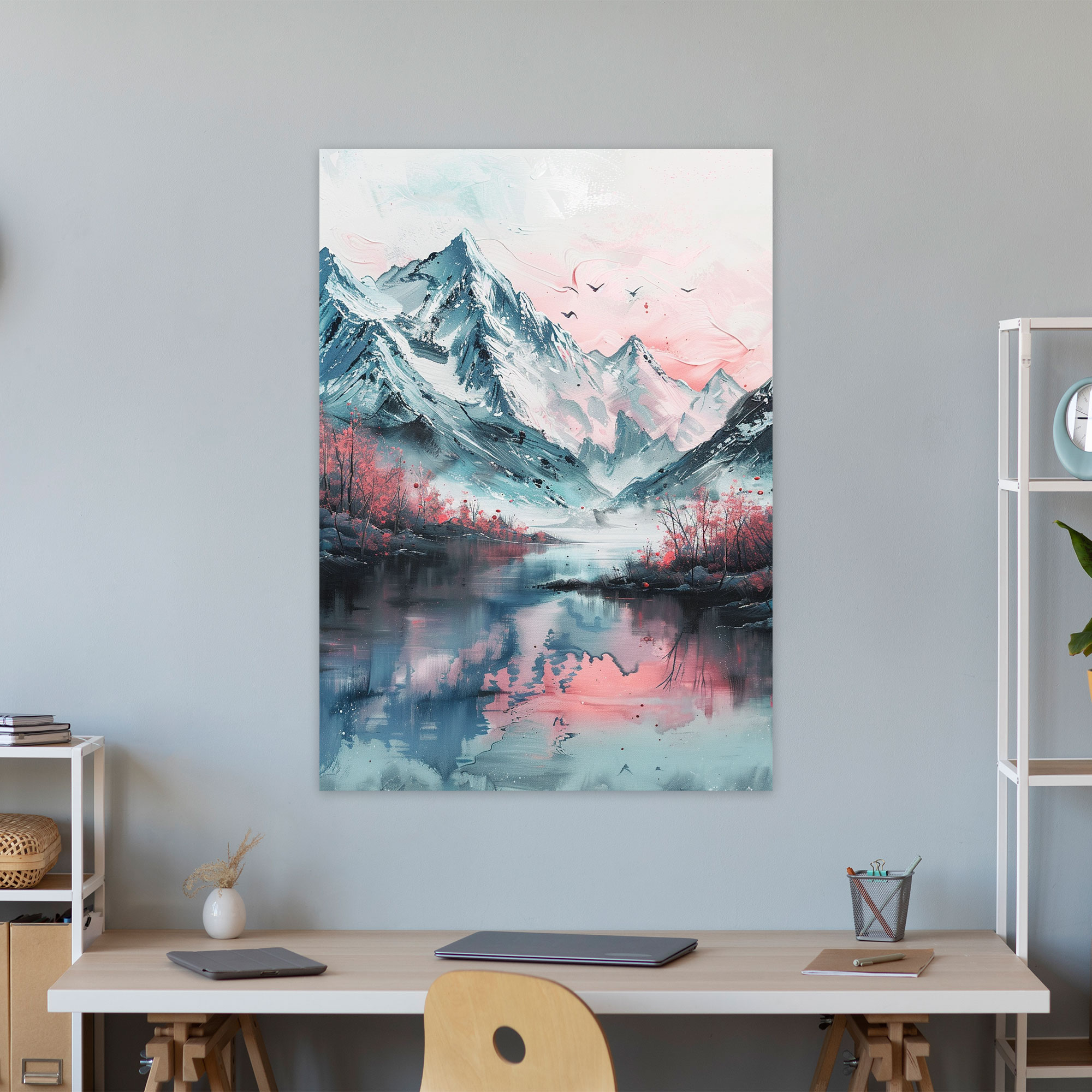 Ashvin Harrison Wall Art - Ashvin Harrison, Pastel, Scenic Landscape, Home Decoration
