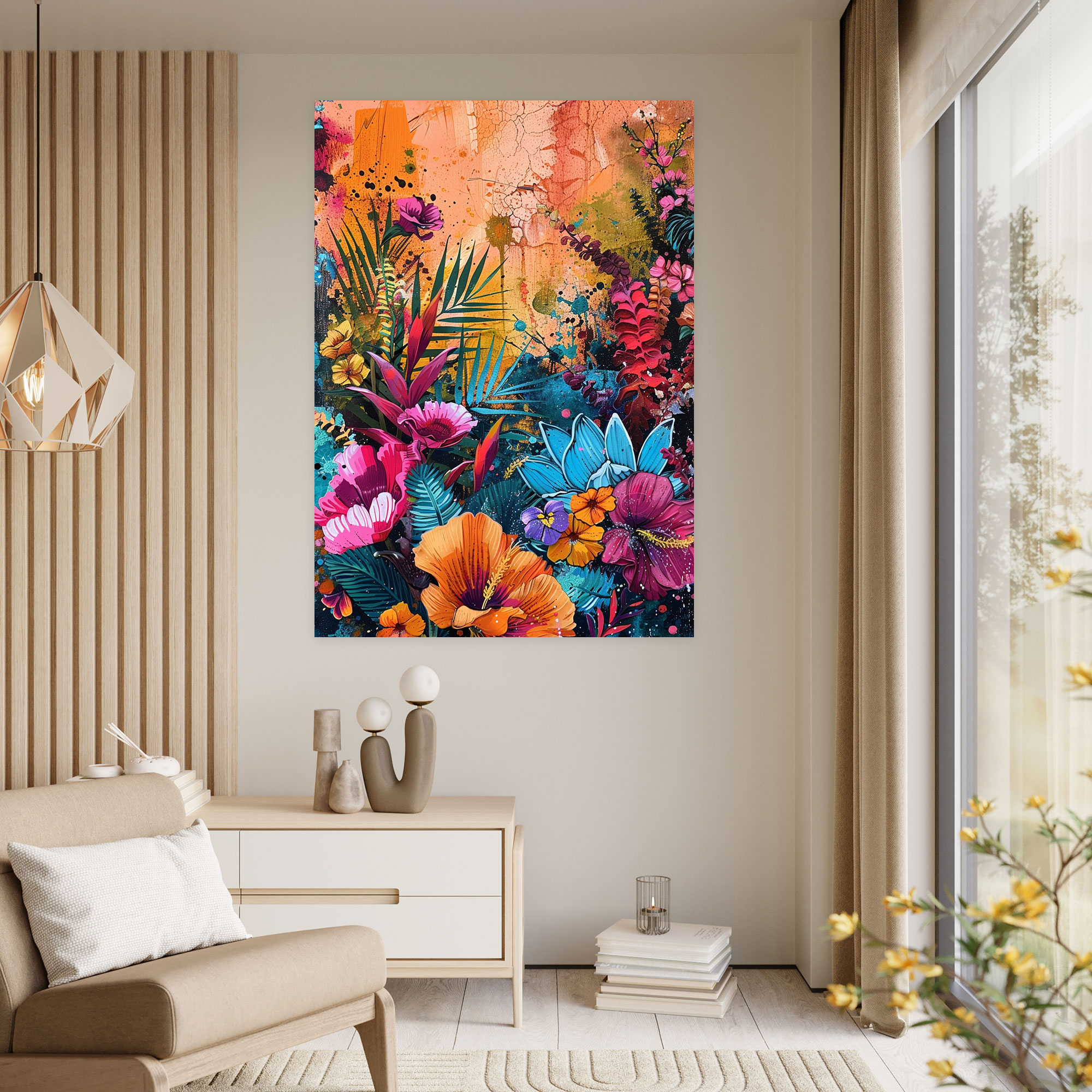 Ashvin Harrison Wall Art - Ashvin Harrison, Canvas Wall Art, Full Bloom, Wall Decoration