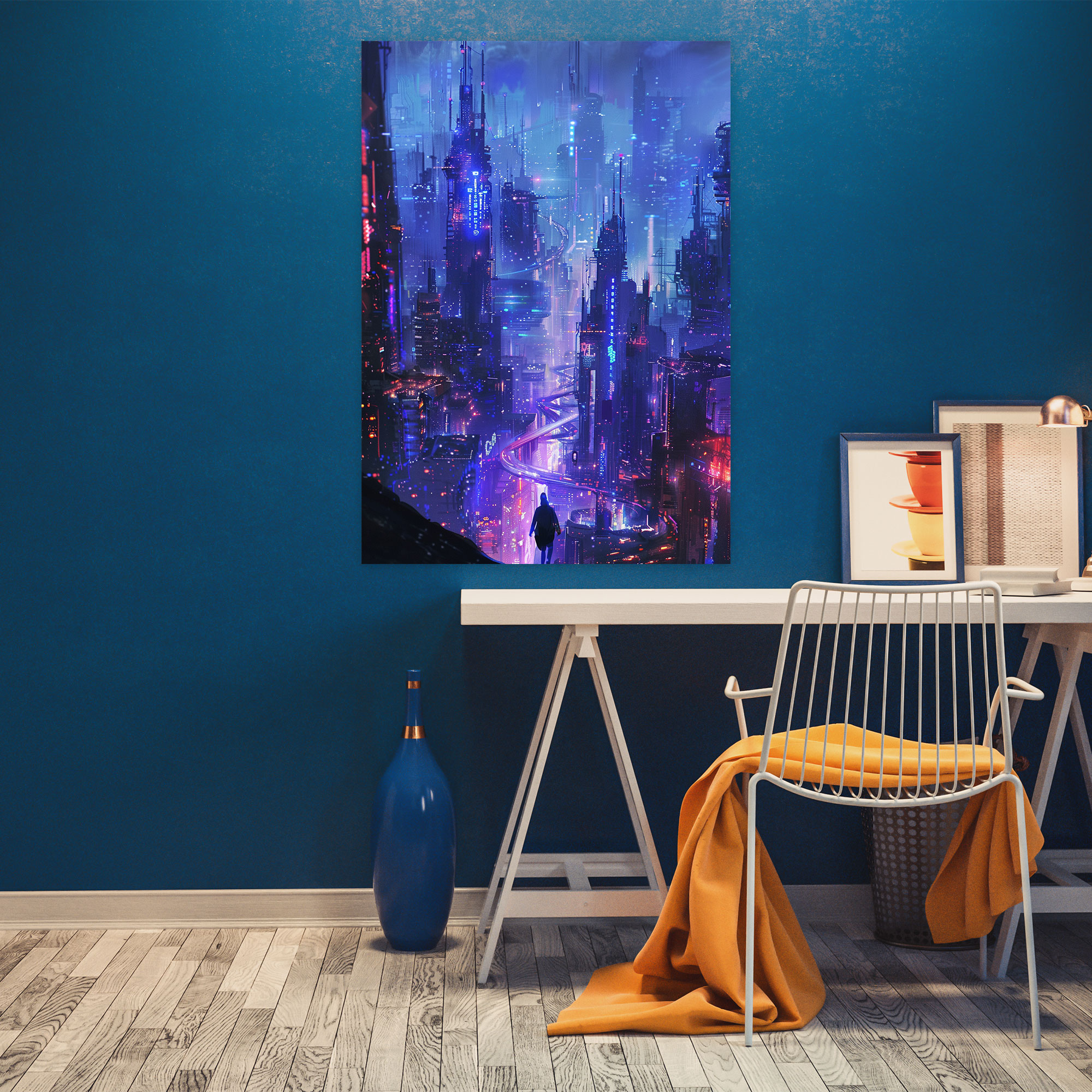 Ashvin Harrison Canvas Print - Neon City Wall Art - Ashvin Harrison, Ashvin Harrison, Canvas Print, Wall Art