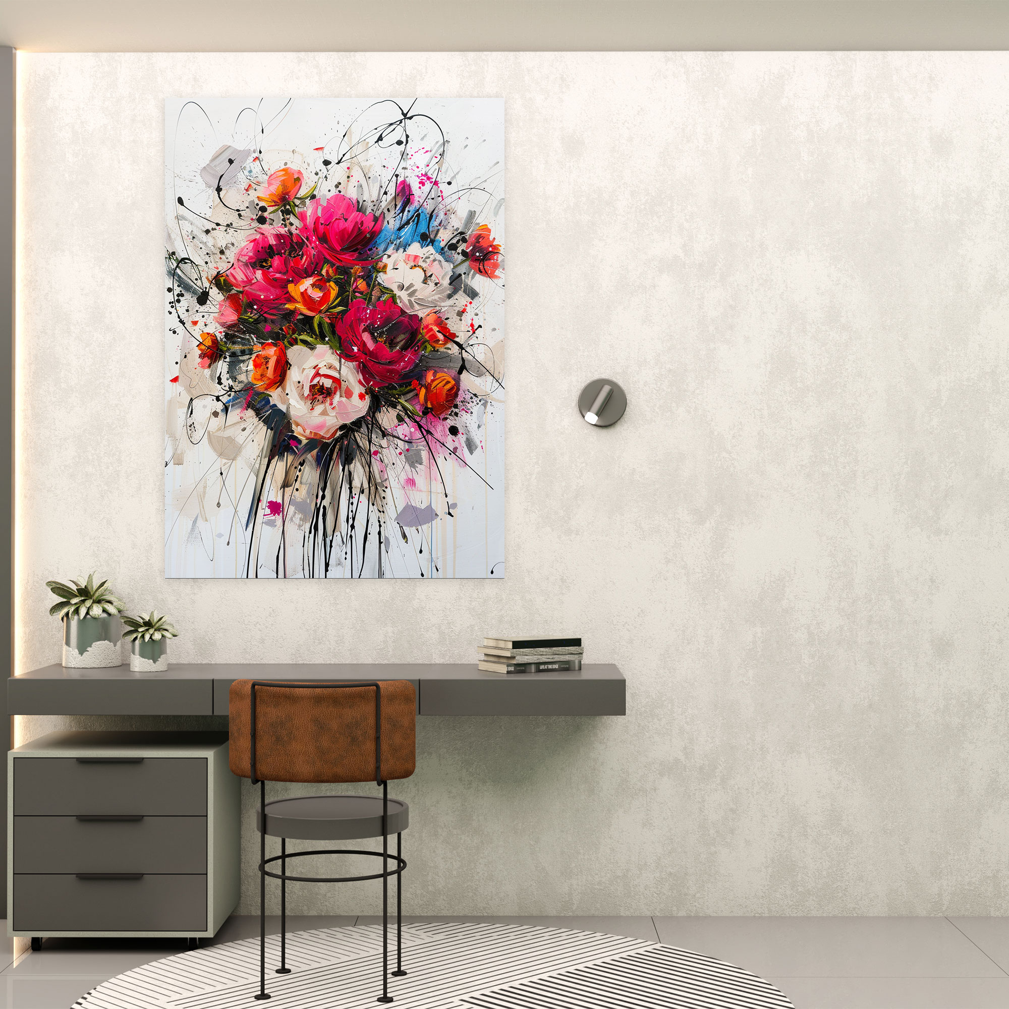 Elegant Floral Bouquet Canvas Print By Ashvin Harrison - Ashvin Harrison, Canvas Print, Canvas, Ashvin Harrison