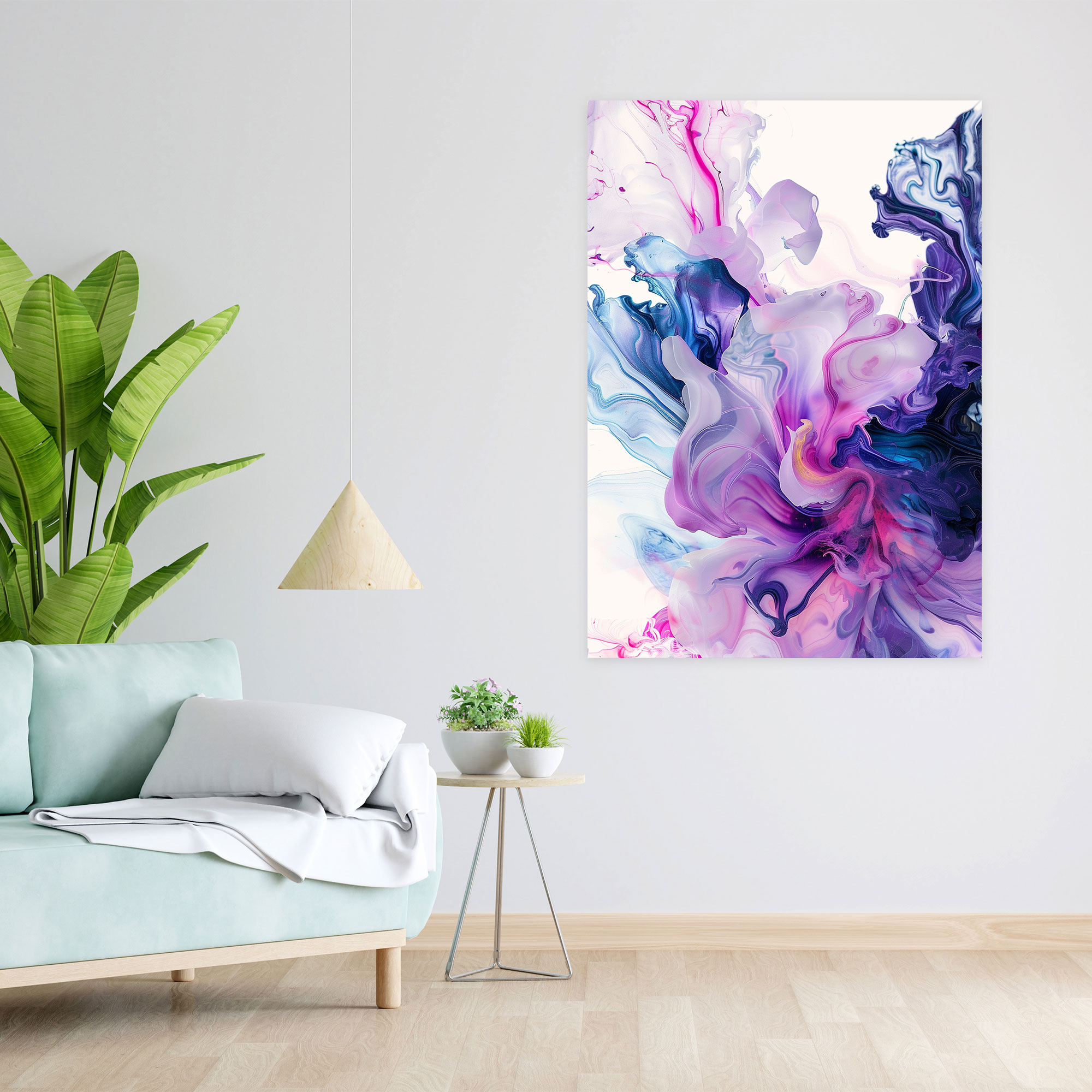 Abstract Floral Pastel Hues Wall Art - Ashvin Harrison, Floral, Canvas Print, Elegant