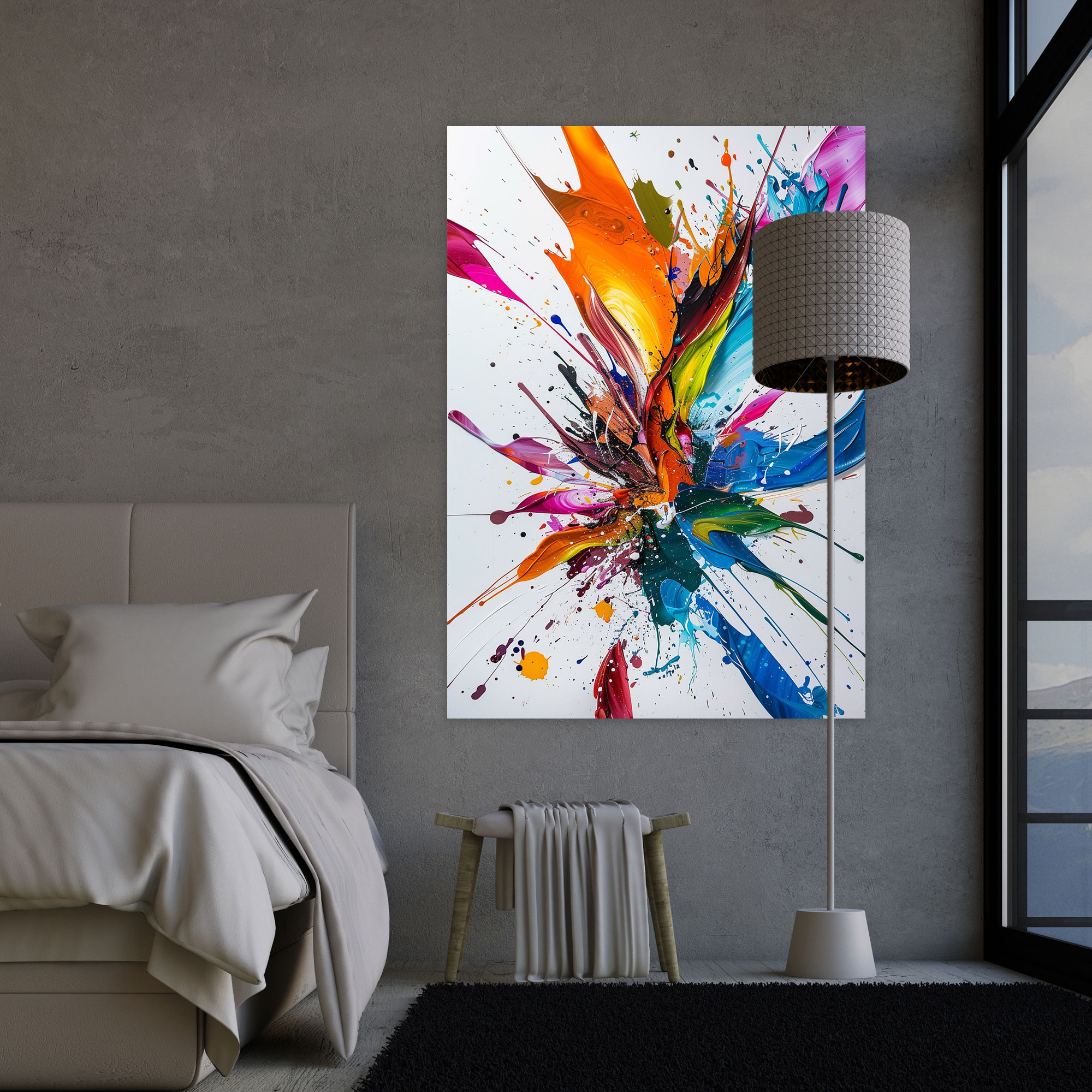 Ashvin Harrison Abstract Canvas Print - Ashvin Harrison, Canvas Wall Art, Wall Art, Home Decoration