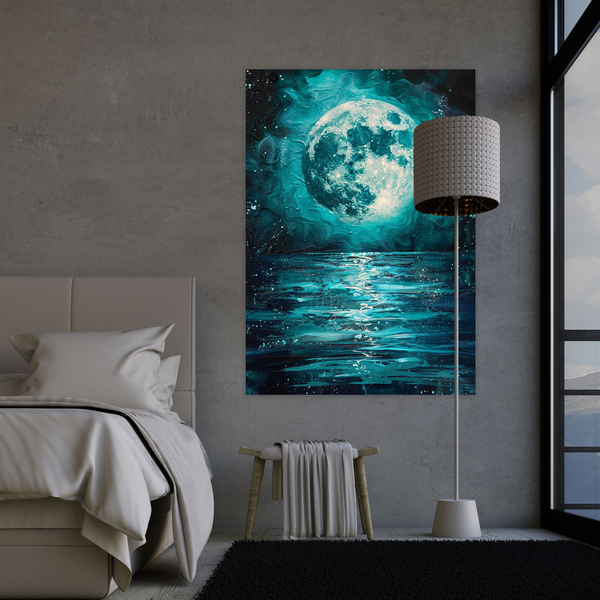 Ashvin Harrison Wall Decoration - Ashvin Harrison, Wall Art, Celestial Moonscape, Ashvin Harrison
