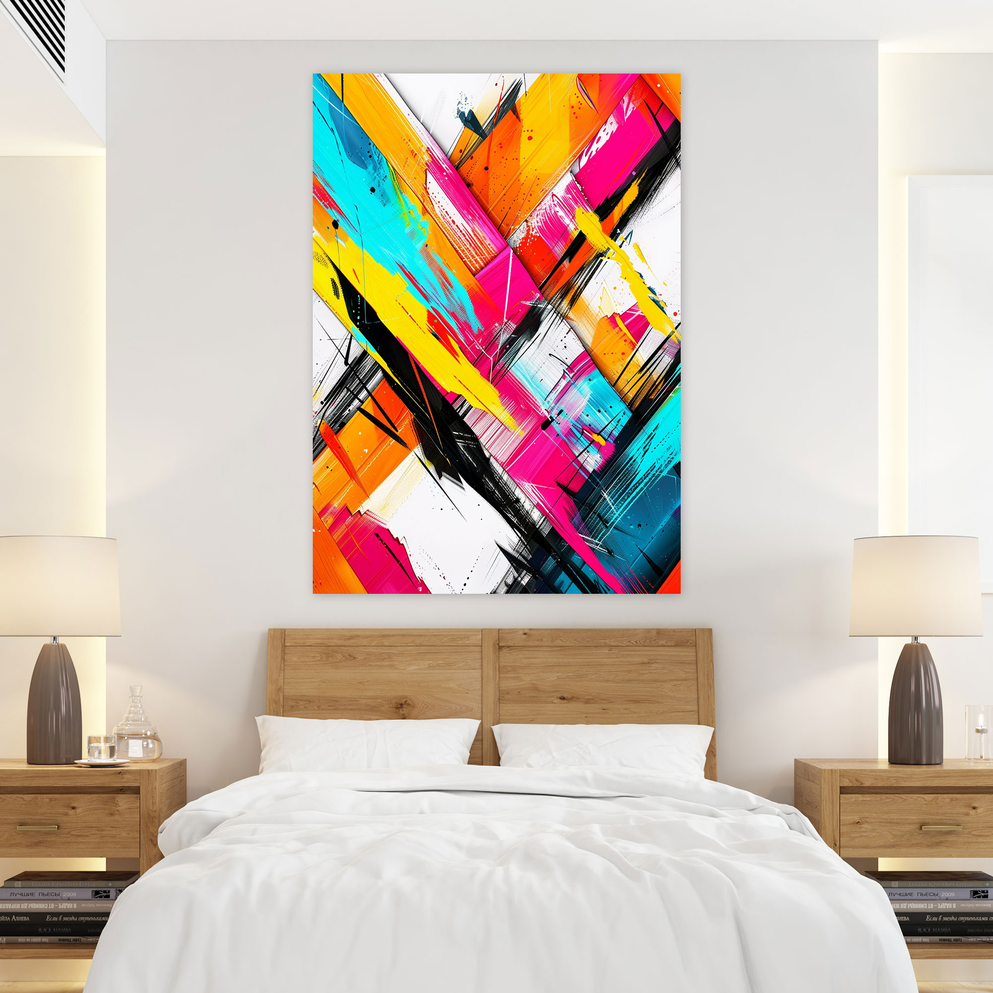Ashvin Harrison Geometrik Kanvas Tablo - Duvar Dekorasyonu Geometrik Tasarım