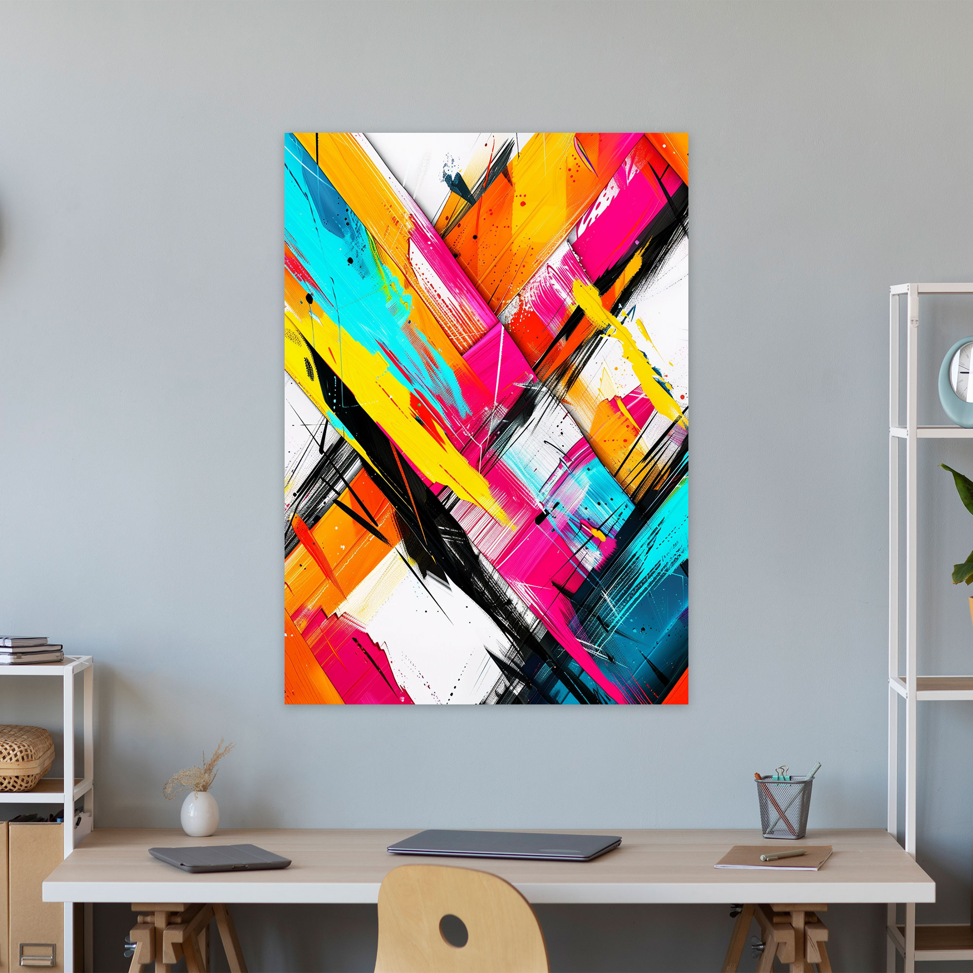 Ashvin Harrison Geometrik Kanvas Tablo - Duvar Dekorasyonu Geometrik Tasarım