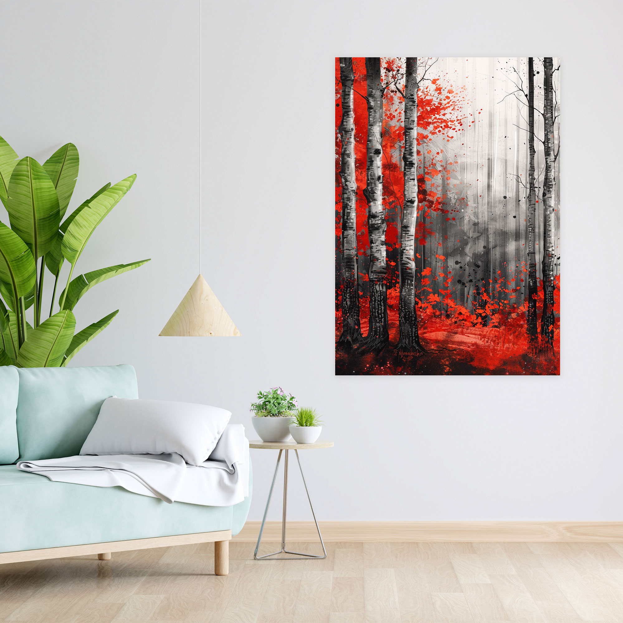 Ashvin Harrison Moody Autumn Forest Canvas Print - Ashvin Harrison, Autumn, Canvas, Wall Decoration