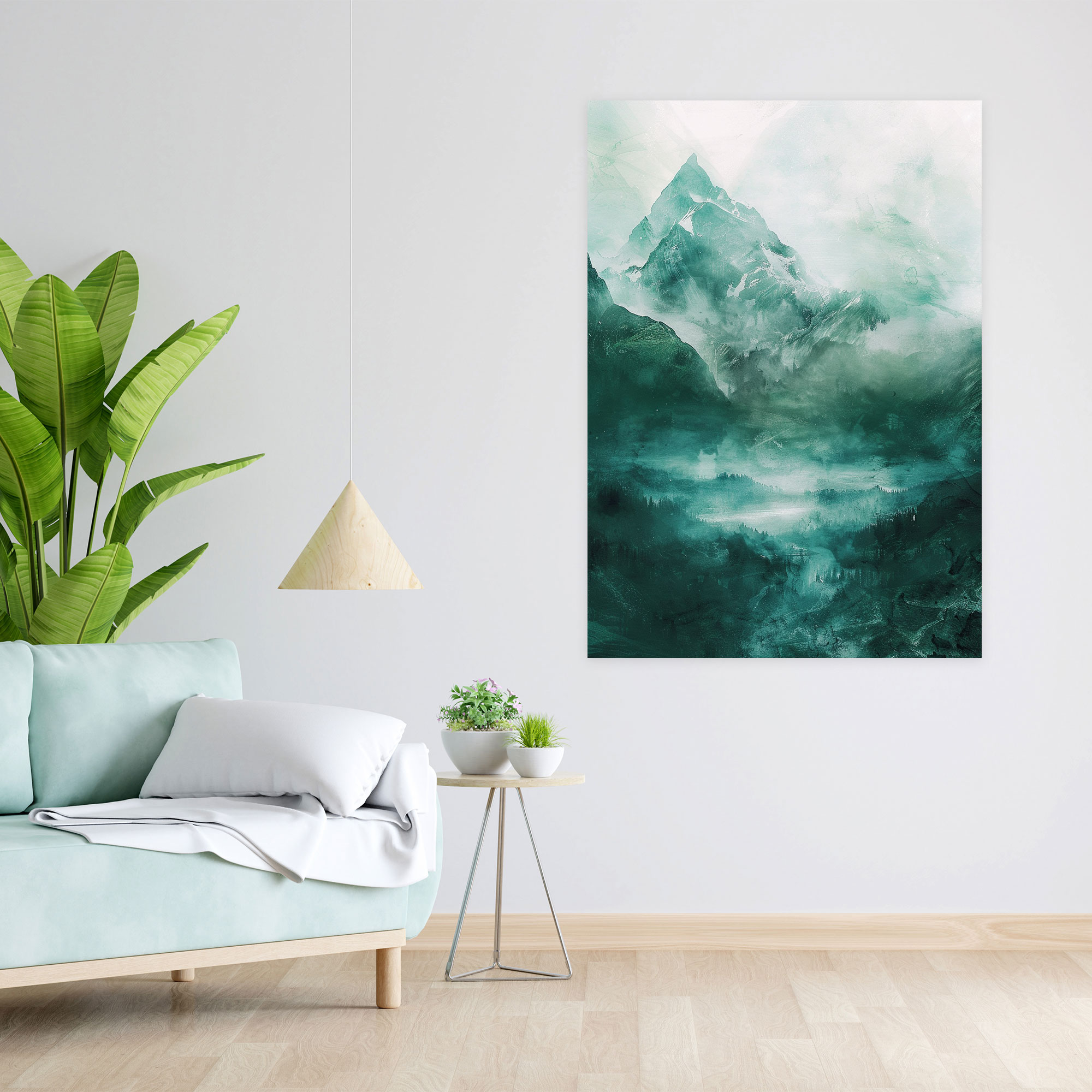 Ashvin Harrison Mystical Mountain Landscape Canvas Print - Ashvin Harrison, Canvas Print, Mist, Landscape