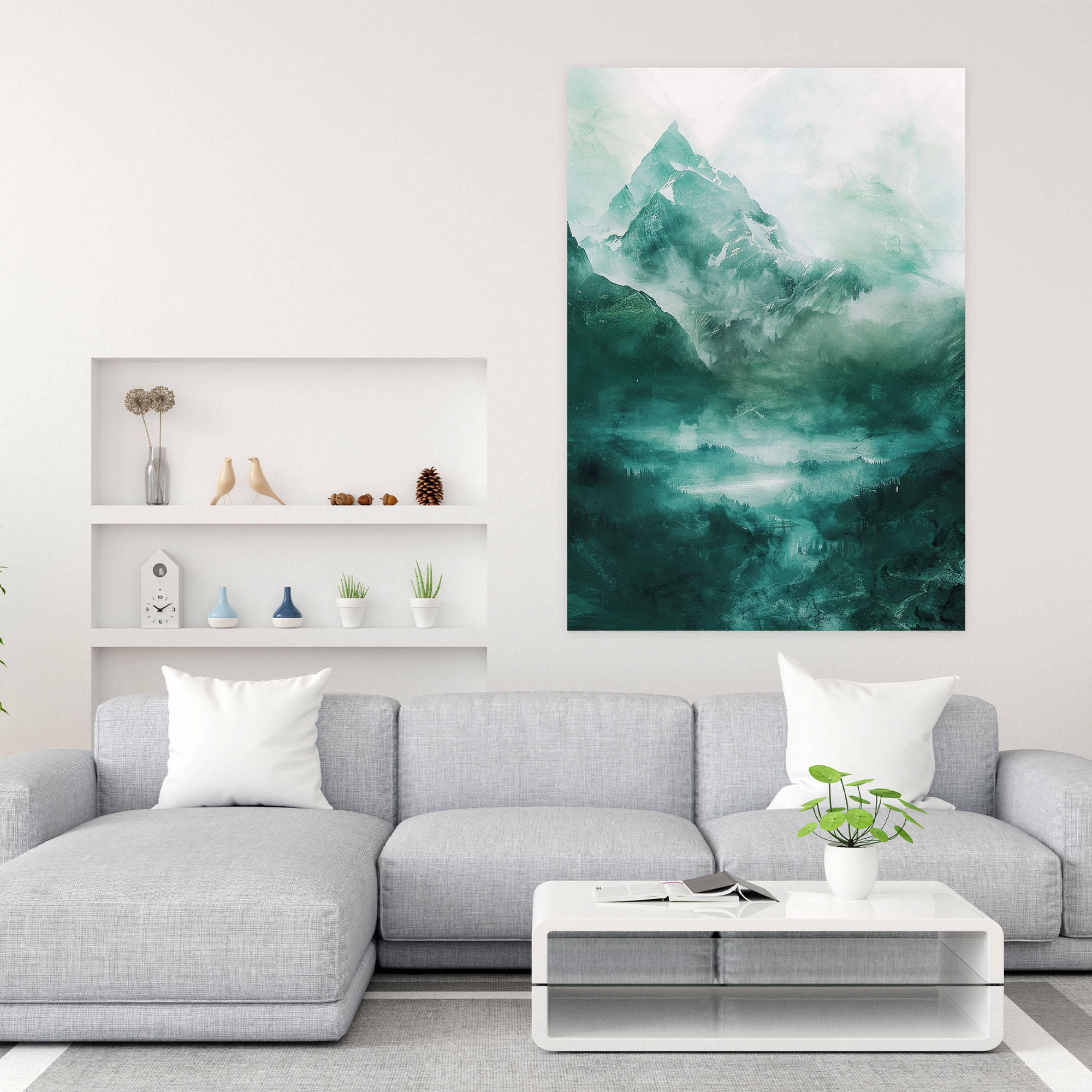 Ashvin Harrison Mystical Mountain Landscape Canvas Print - Ashvin Harrison, Canvas Print, Mist, Landscape