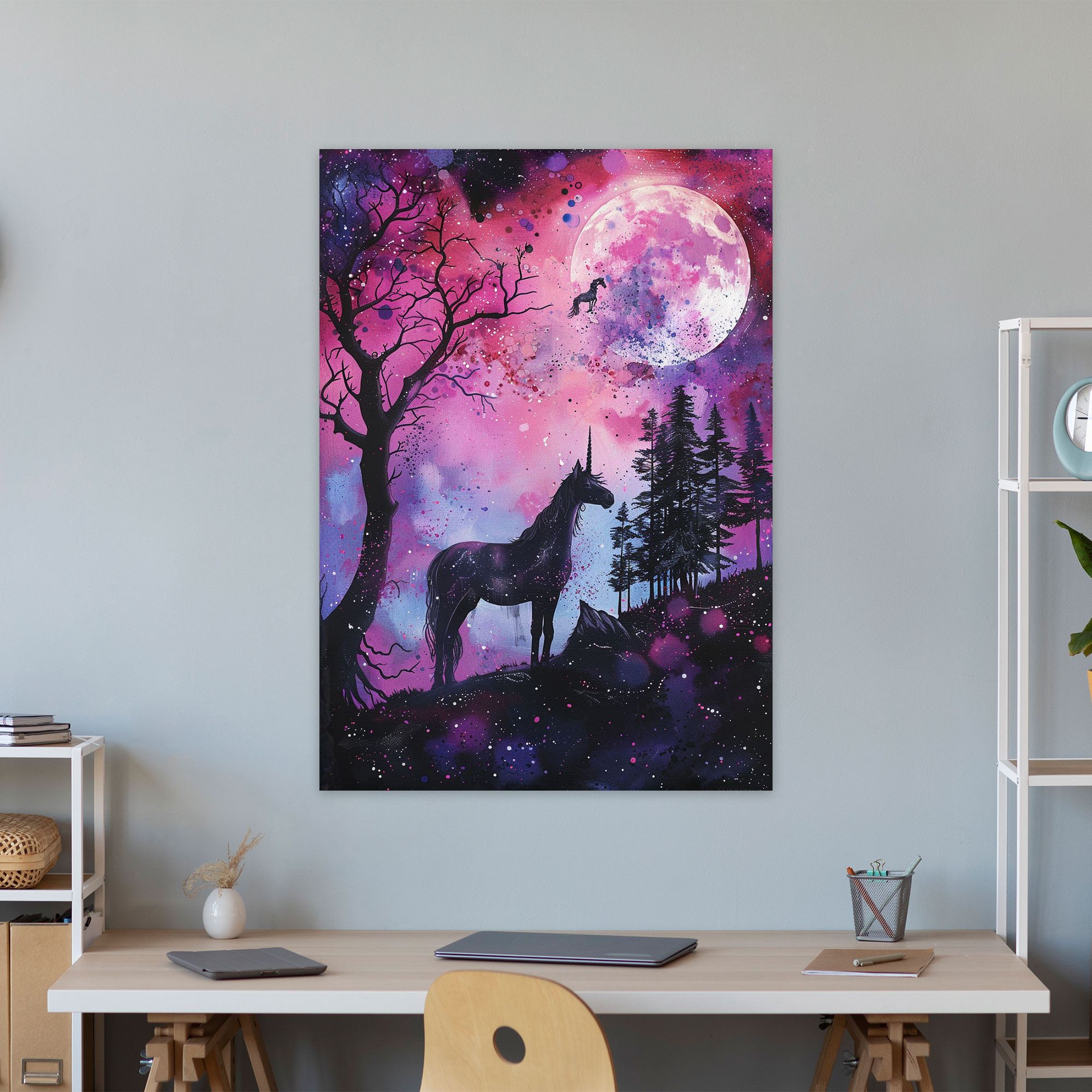 Ashvin Harrison Unicorn Duvar Sanatı - Kanvas Tablo Mistik Unicorn Duvar Sanatı