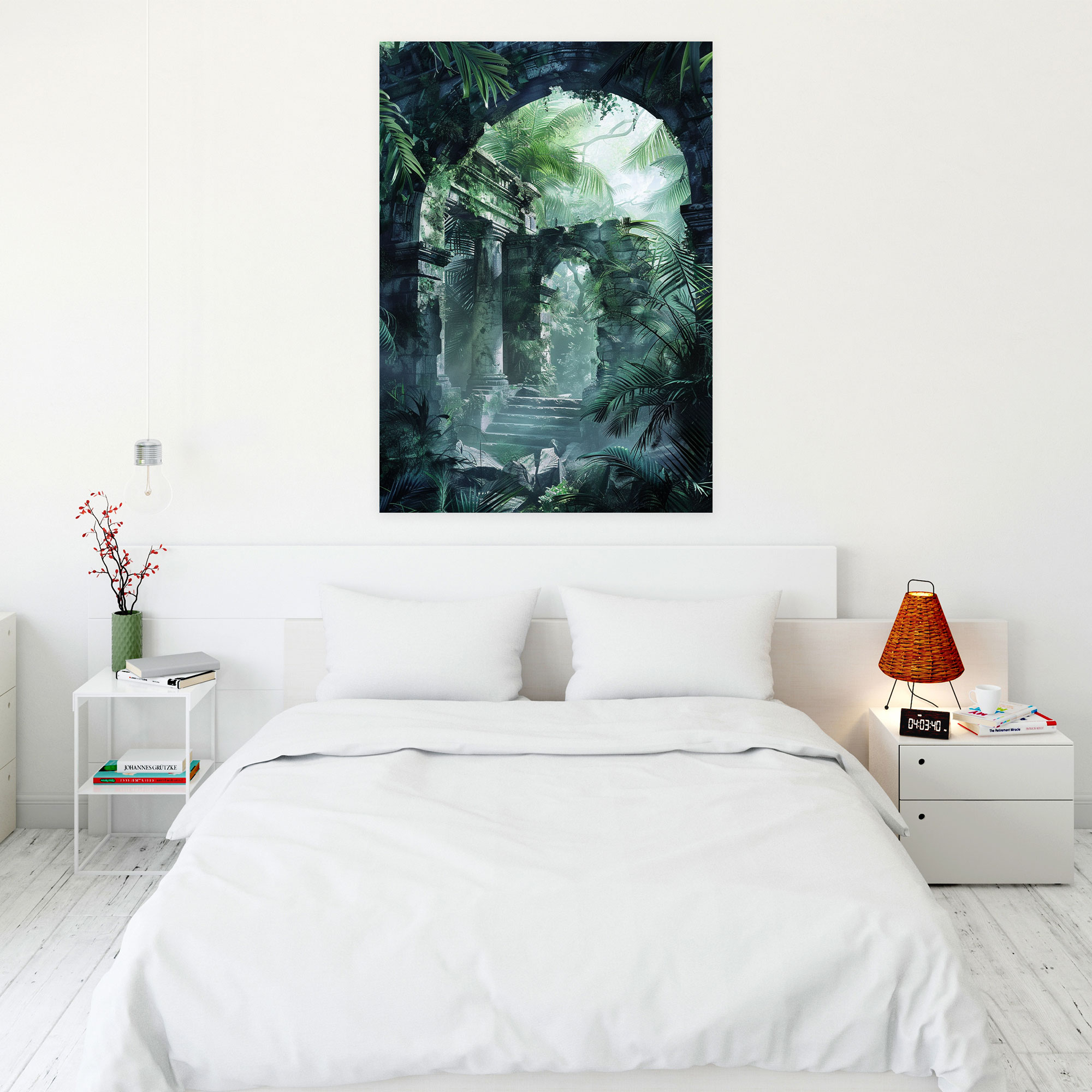 Ashvin Harrison Jungle Ruins Wall Art - Ashvin Harrison, Wall Art, Jungle Ruins, Mysterious