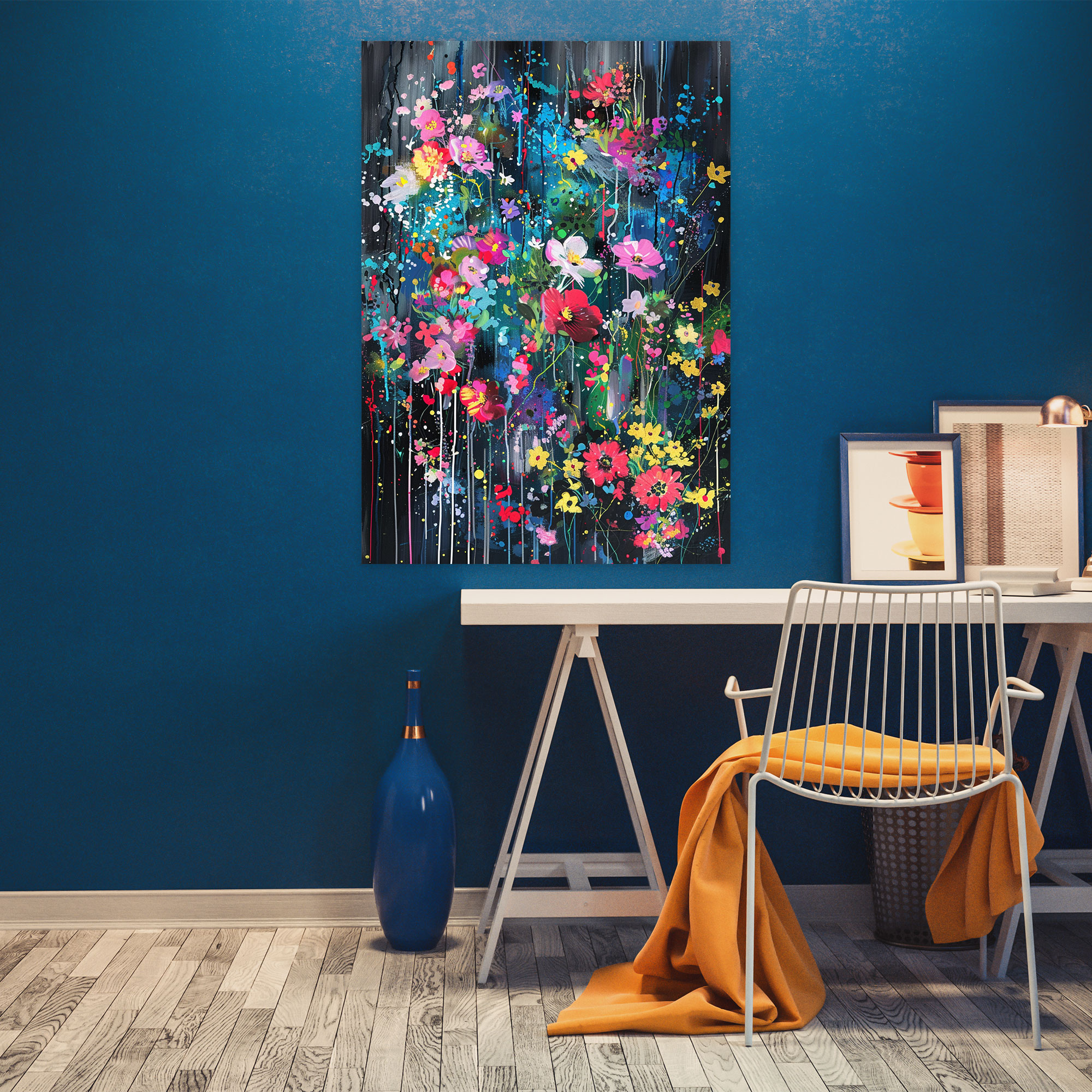 Ashvin Harrison Whimsical Garden Wall Decoration - Ashvin Harrison, Blooming Flowers, Ashvin Harrison, Whimsical Garden
