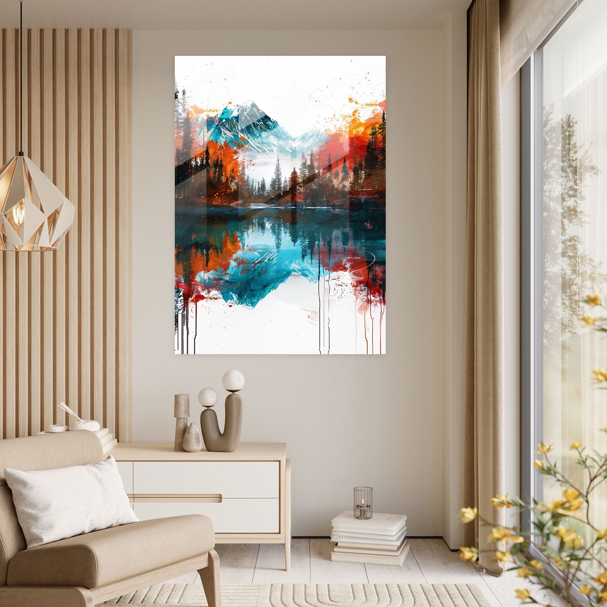 Ashvin Harrison Glass Wall Art: Nature Landscape Scene - Ashvin Harrison, Glass Wall Art, Home Decoration, Nature Landscape