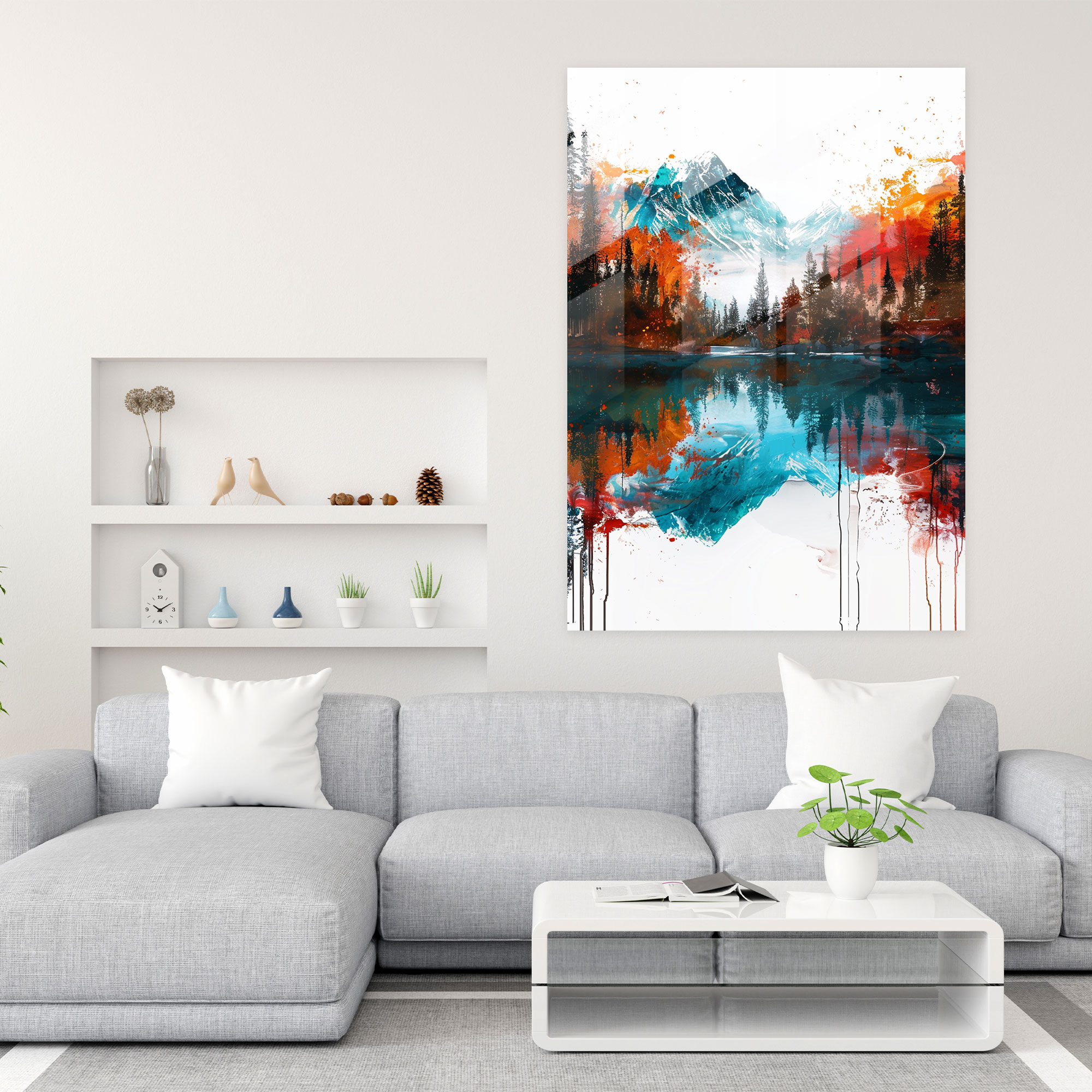 Ashvin Harrison Glass Wall Art: Nature Landscape Scene - Ashvin Harrison, Glass Wall Art, Home Decoration, Nature Landscape