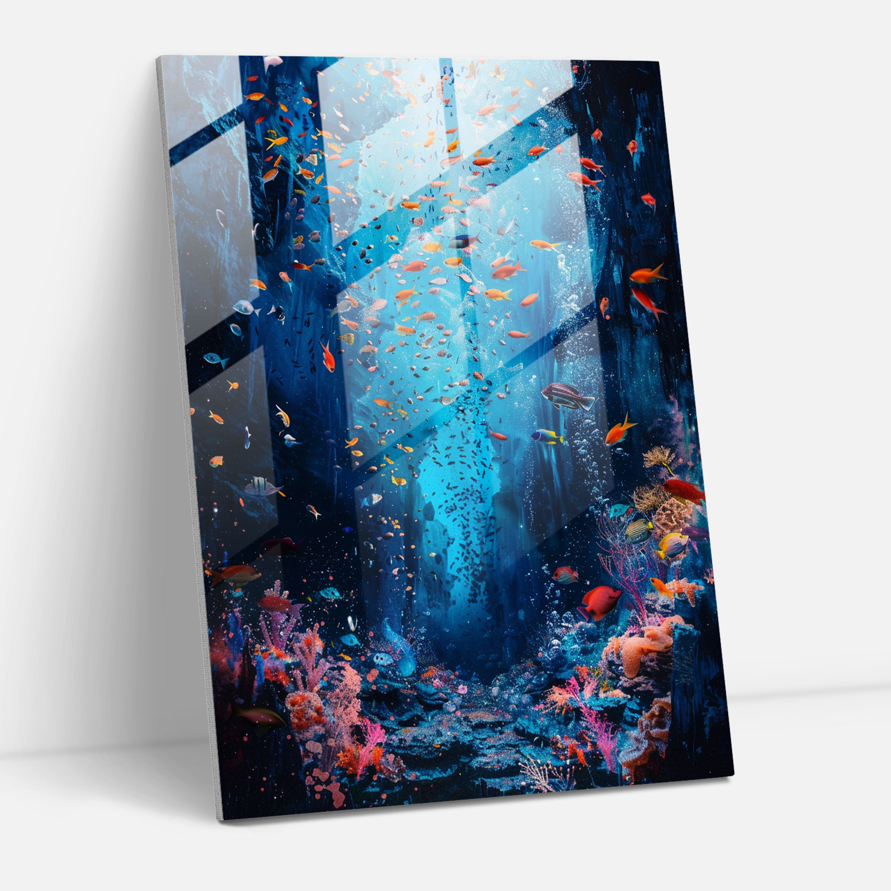 Ashvin Harrison Home Decoration: Surreal Underwater Scene - Ashvin Harrison, Glass Print, Ashvin Harrison, Home Decoration