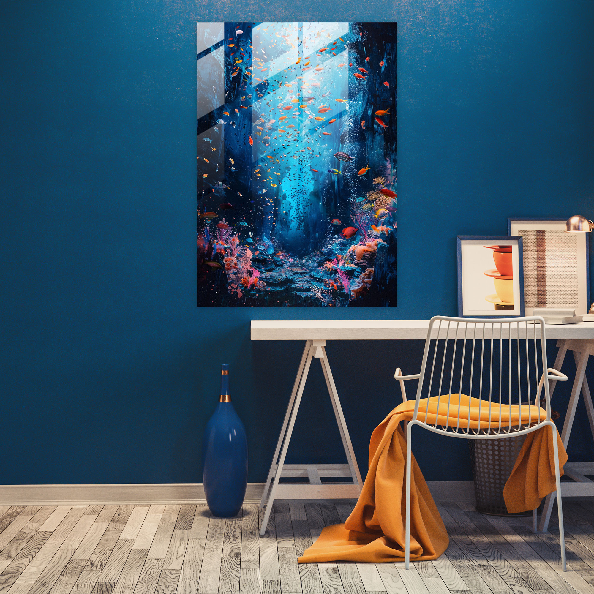 Ashvin Harrison Home Decoration: Surreal Underwater Scene - Ashvin Harrison, Glass Print, Ashvin Harrison, Home Decoration