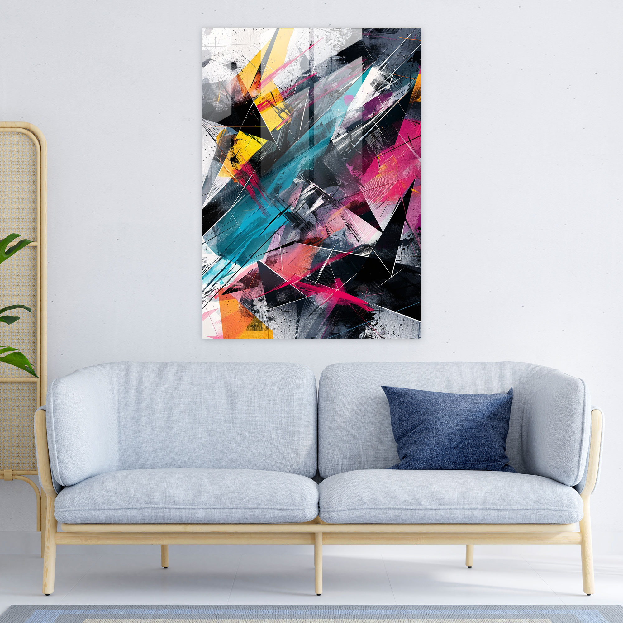 Ashvin Harrison Glass Print - Ashvin Harrison, Glass Wall Art, Wall Decoration, Glass Art