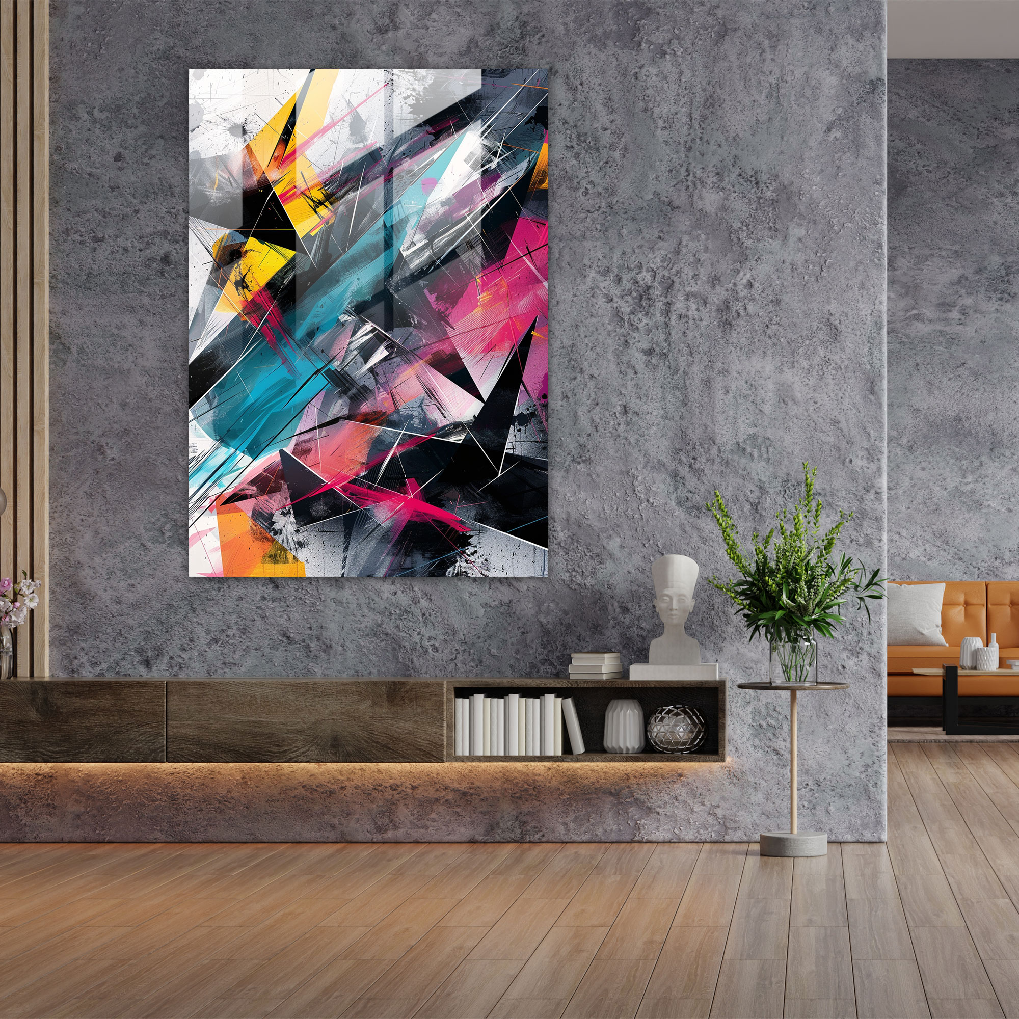 Ashvin Harrison Glass Print - Ashvin Harrison, Glass Wall Art, Wall Decoration, Glass Art