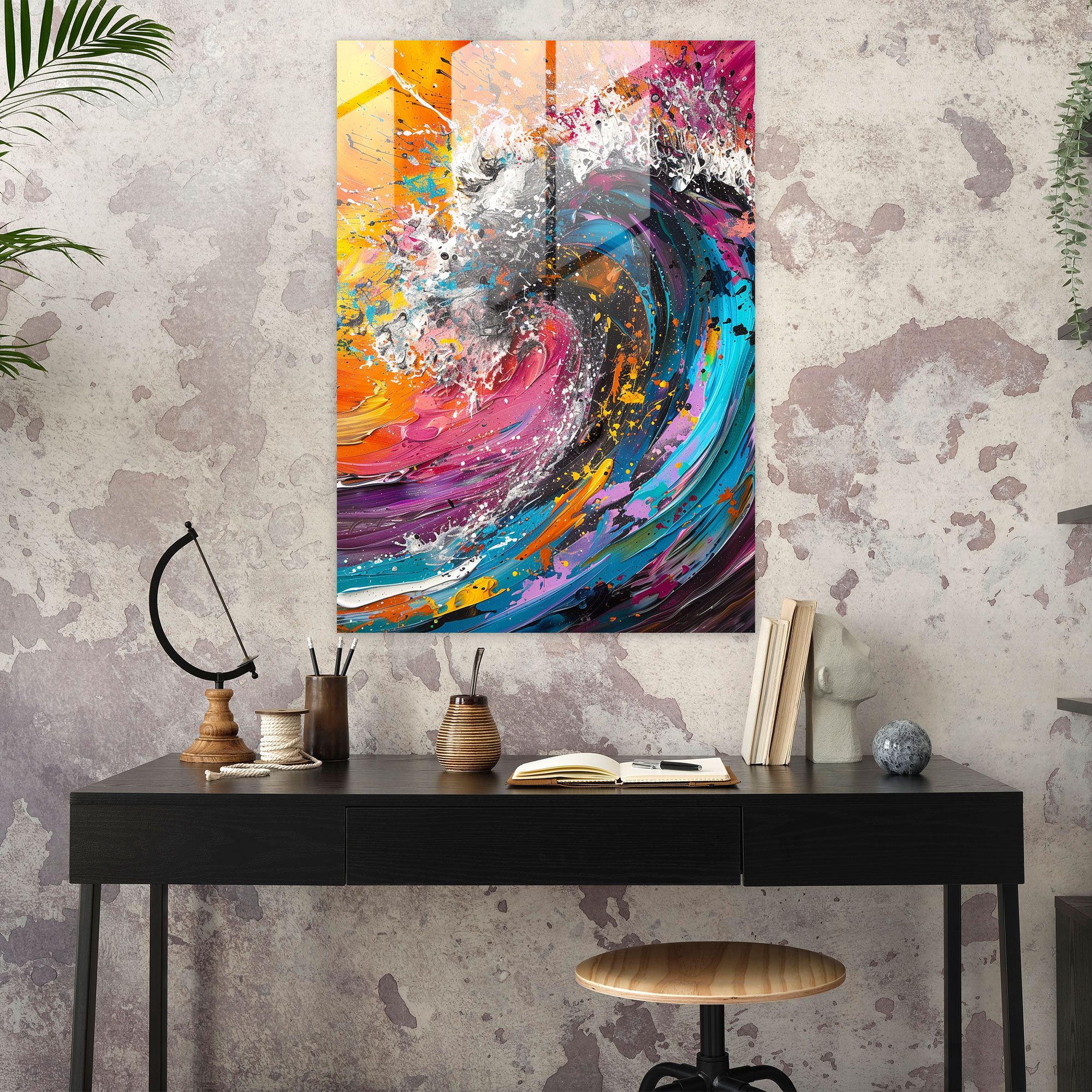 Ashvin Harrison Glass Art - Ashvin Harrison, Wall Decoration, Ashvin Harrison, Glass Art