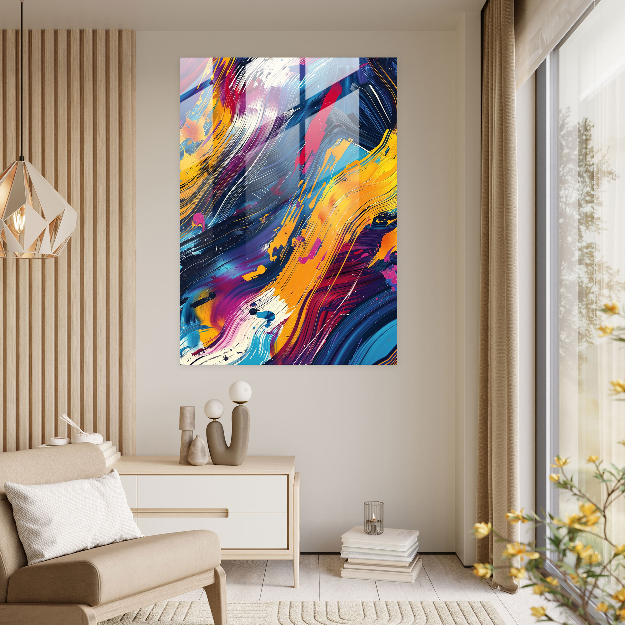 Ashvin Harrison Glass Wall Art - Ashvin Harrison, Wall Decoration, Home Decoration, Glass Wall Art