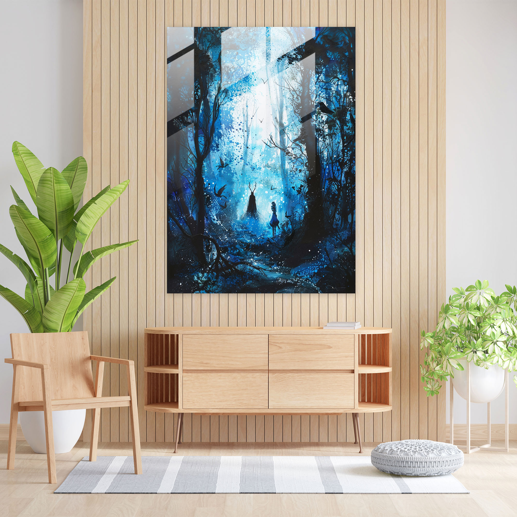 Enchanted Forest Glass Wall Art - Ashvin Harrison, Home Decoration, Glass Print, Ashvin Harrison