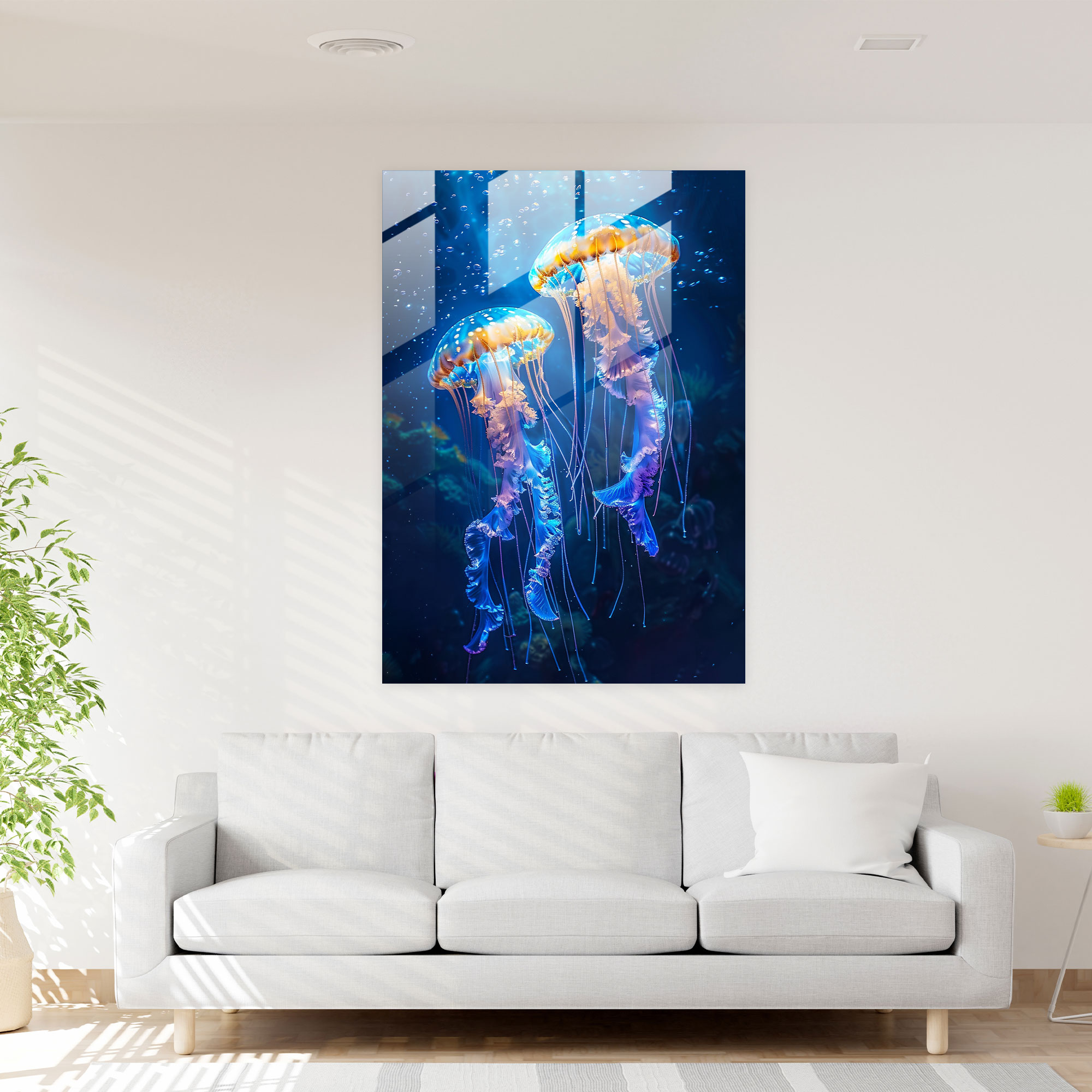 Ashvin Harrison Glass Wall Art - Surreal Underwater Scene - Ashvin Harrison, Glass Art, Ashvin Harrison, Glass Wall Art